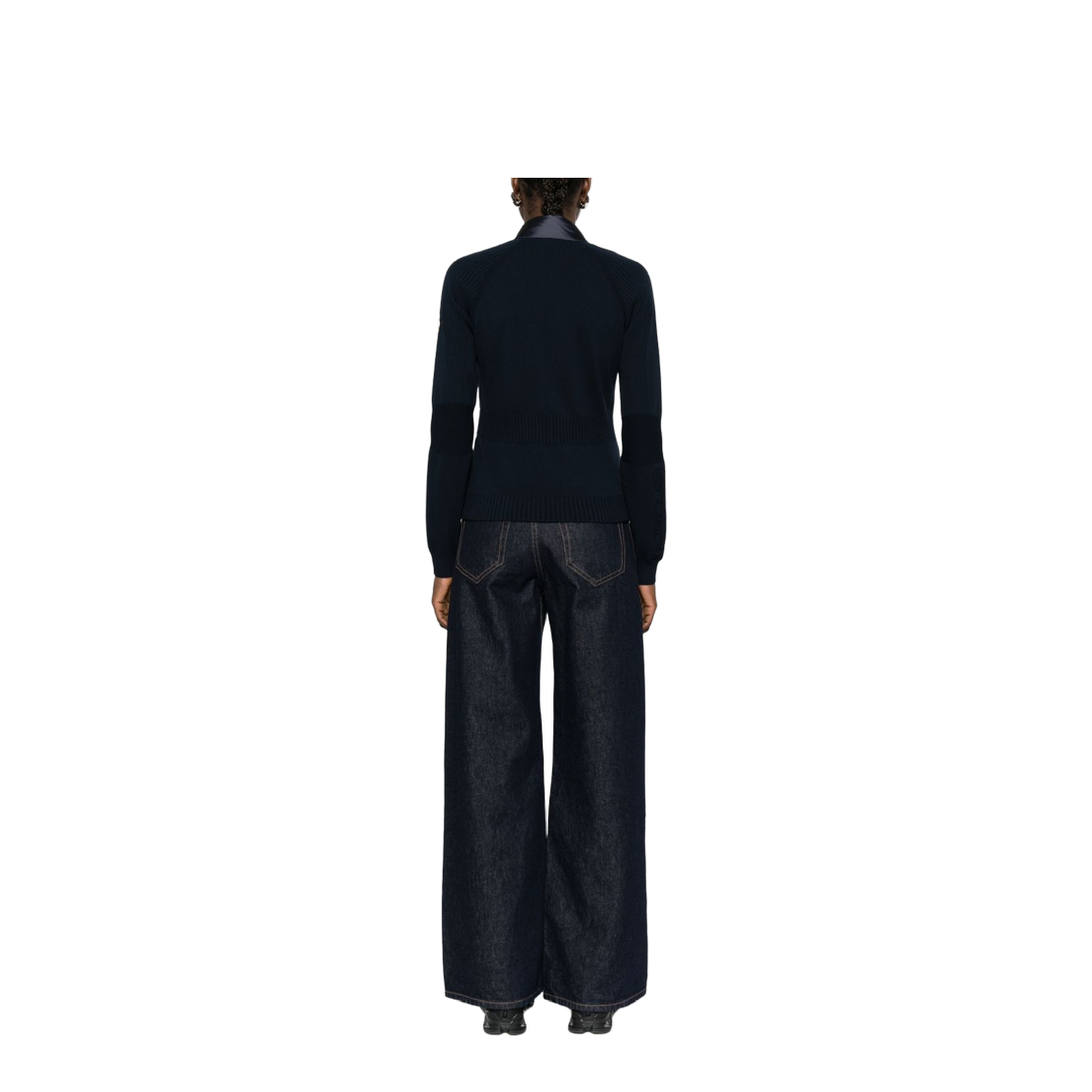 Navy Blue Knit Cardigan - Image 4