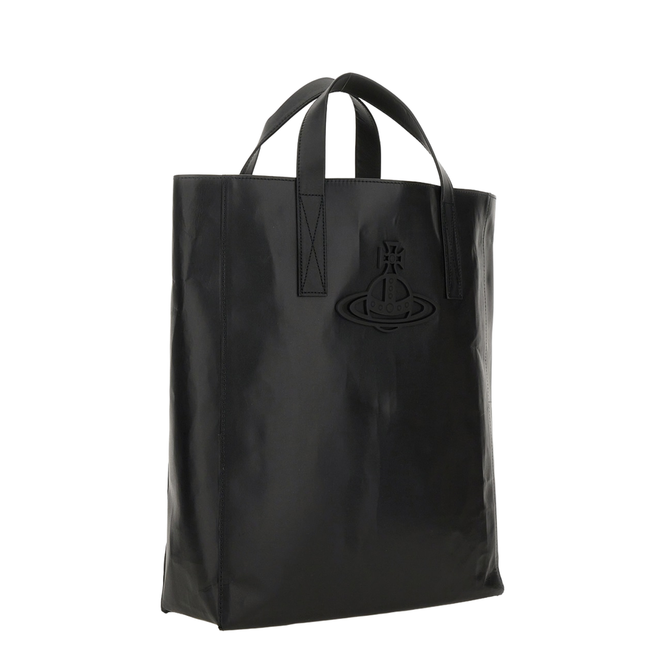 Sarah Medium Cow Leather Tote - Black - Image 3