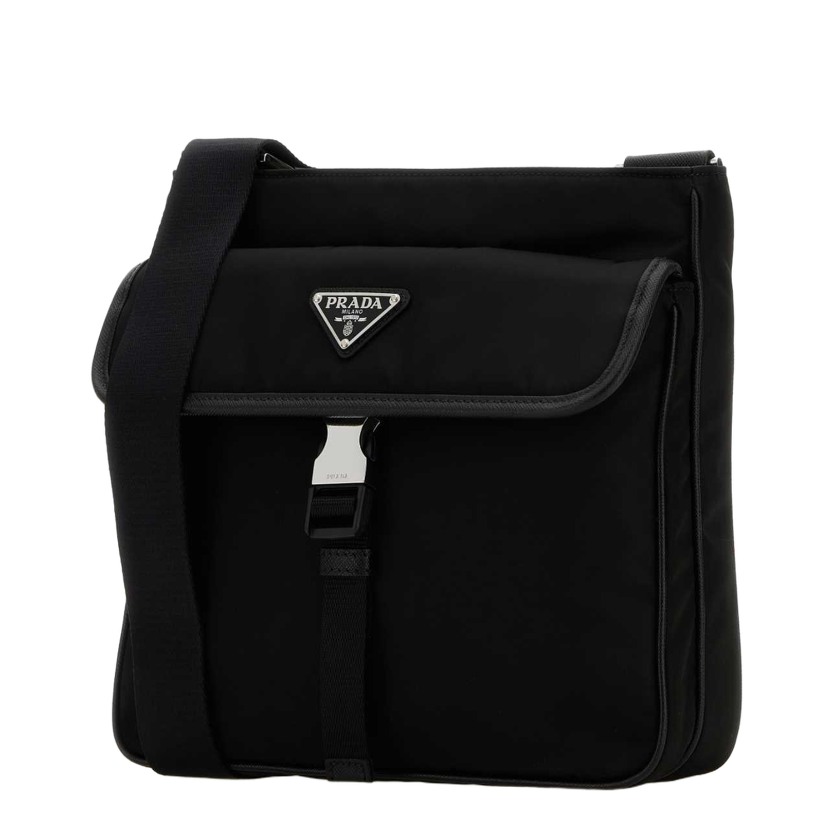Black Nylon Crossbody Bag - Image 2