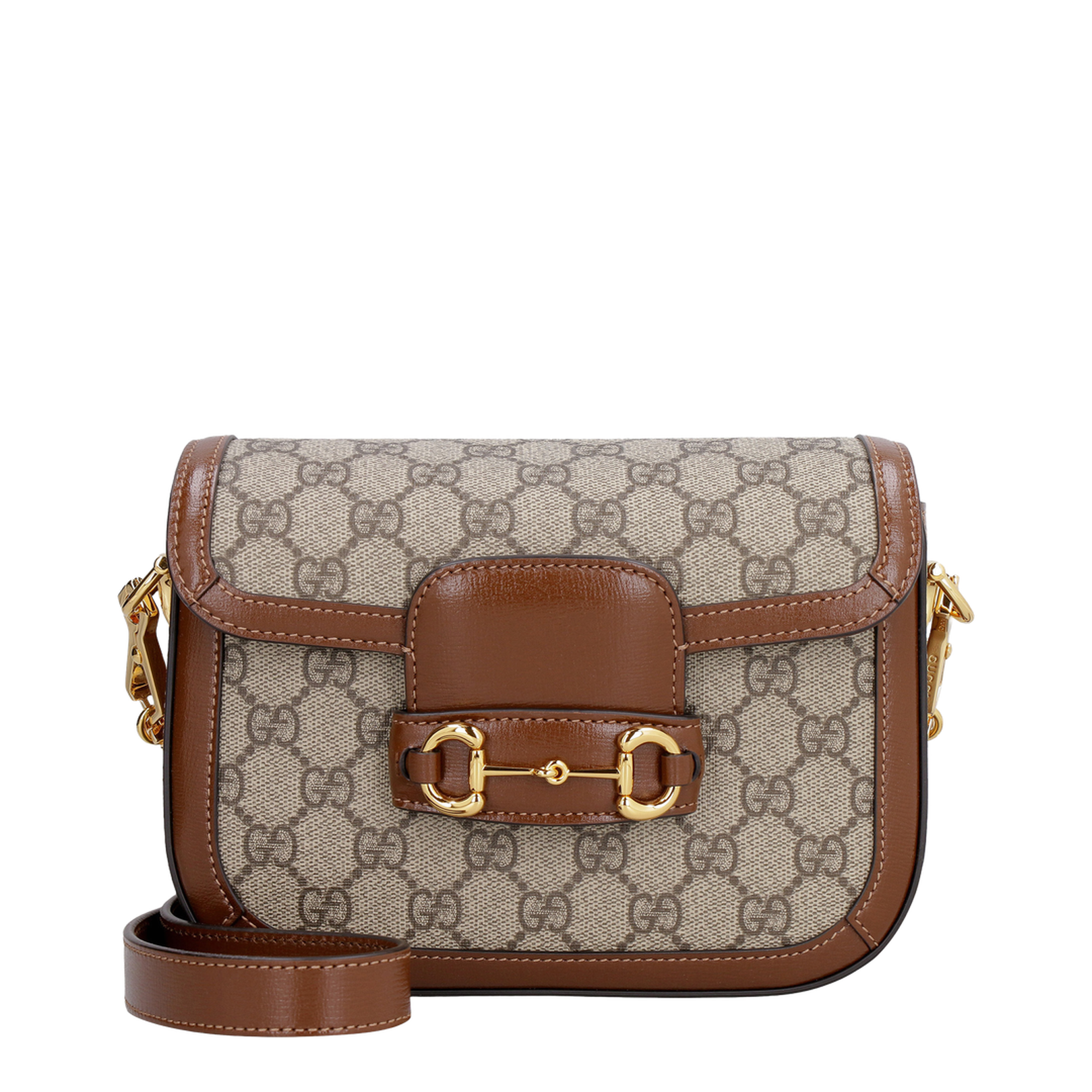 Horsebit 1955 Small Leather Shoulder Bag - Brown - Image 3