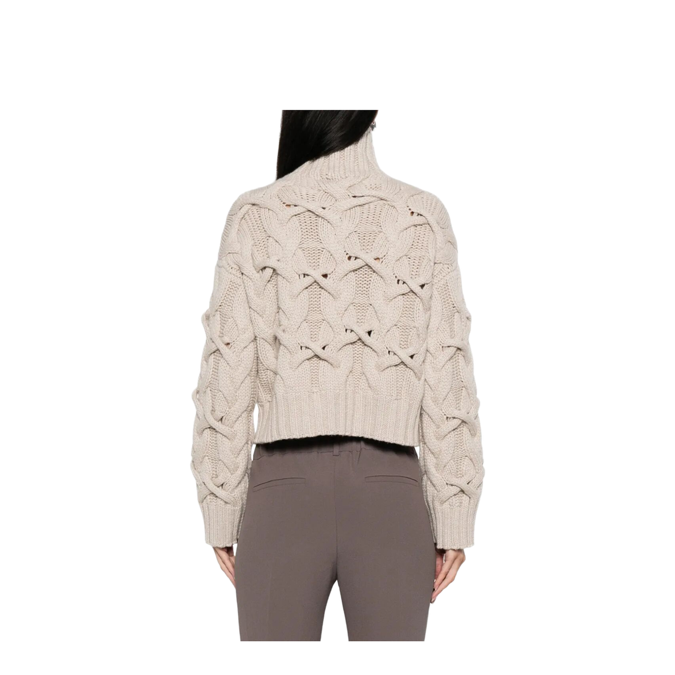 Cable-Knit Cashmere Sweater - Image 3