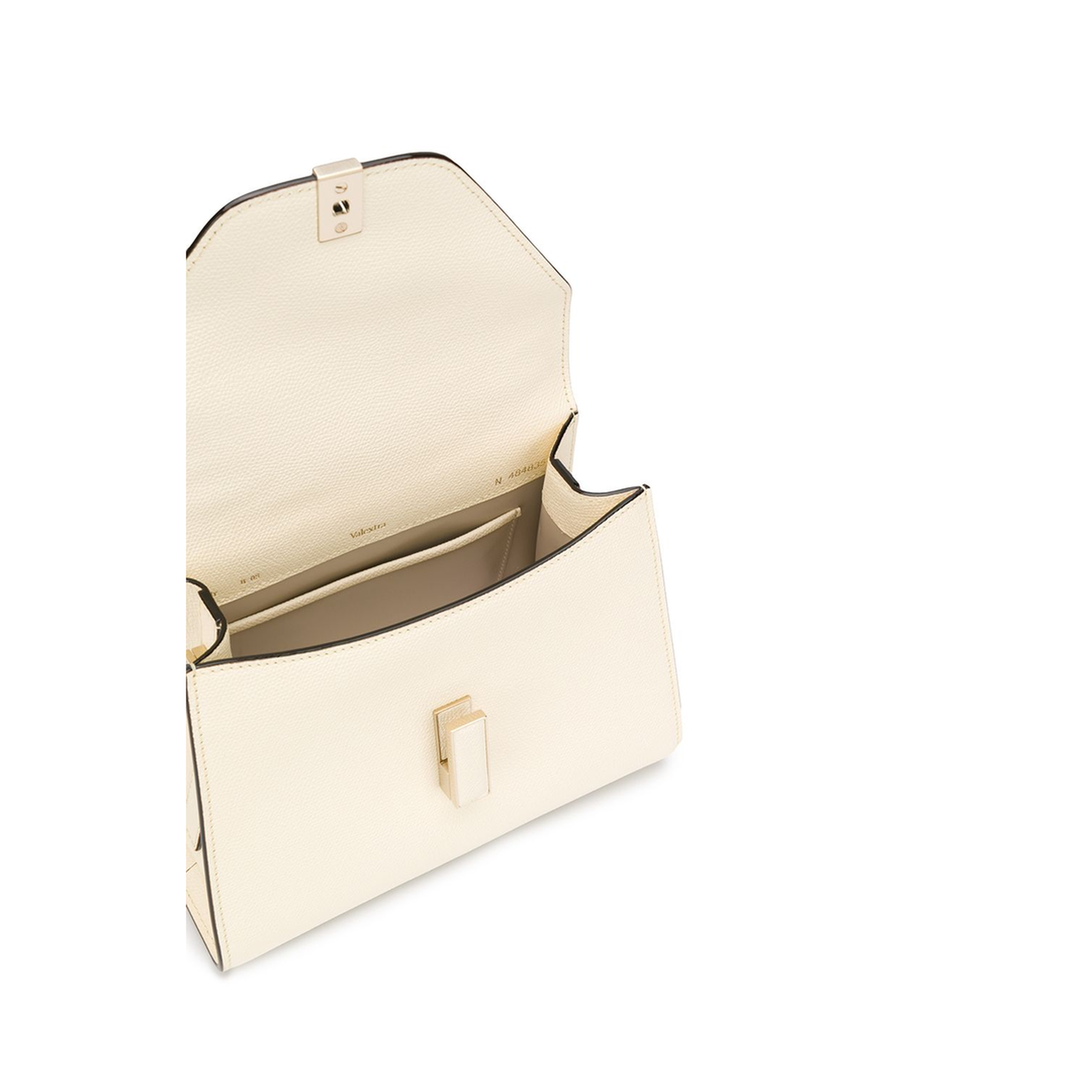 Iside Mini Millepunte Calf Leather Top Handle Bag - Pergamena White - Image 2