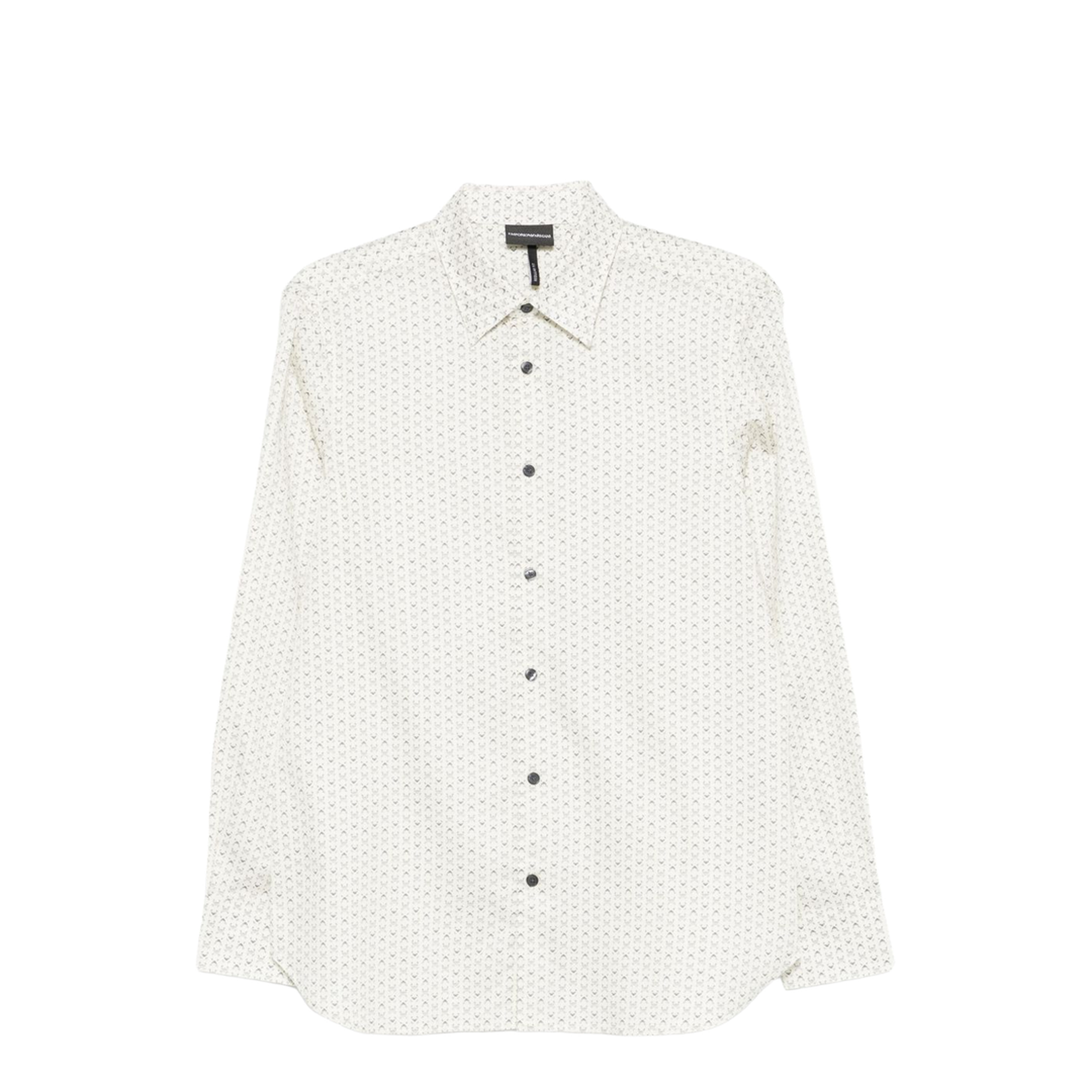 Off-White Geometric Pattern Long Sleeve Button Fastening Shirt - Image 1