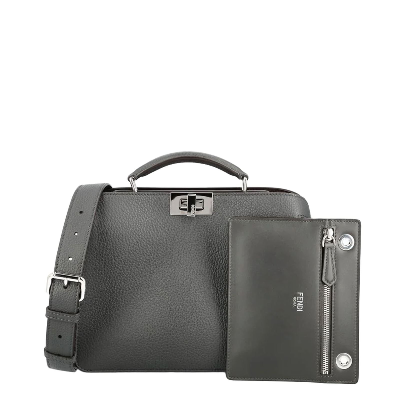 Peekaboo ISeeU Medium Satchel Bag Gray - Image 1