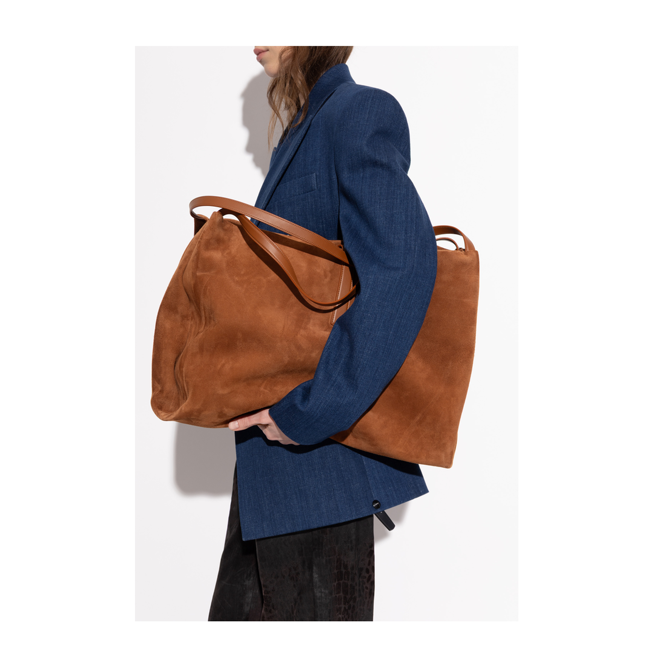 Suede Shopper Bag - Natural Erst - Image 2