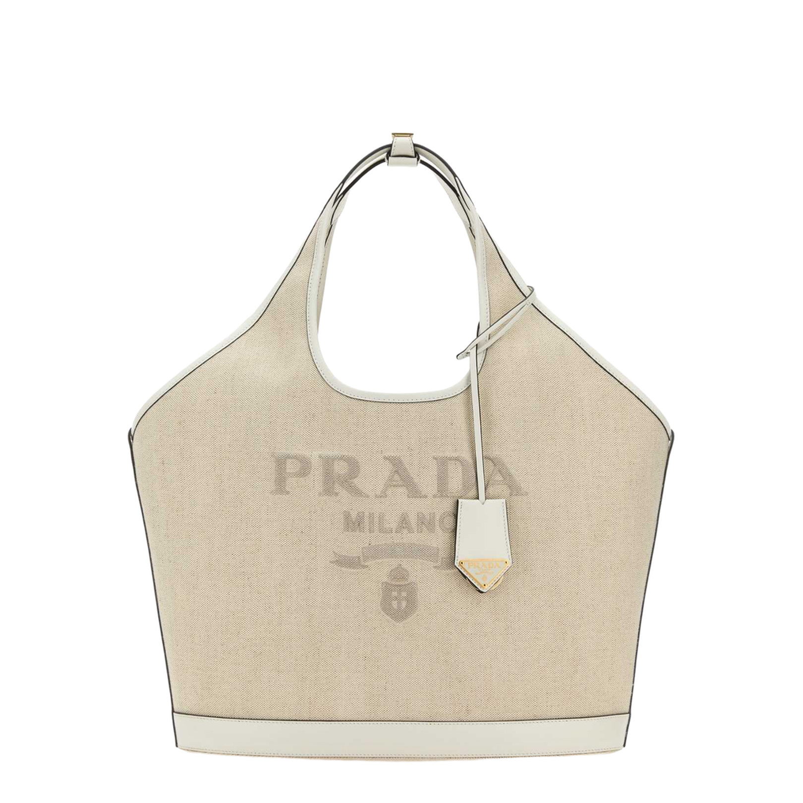 Sand Canvas Shopping Bag - Naturale/Bianco - Image 1