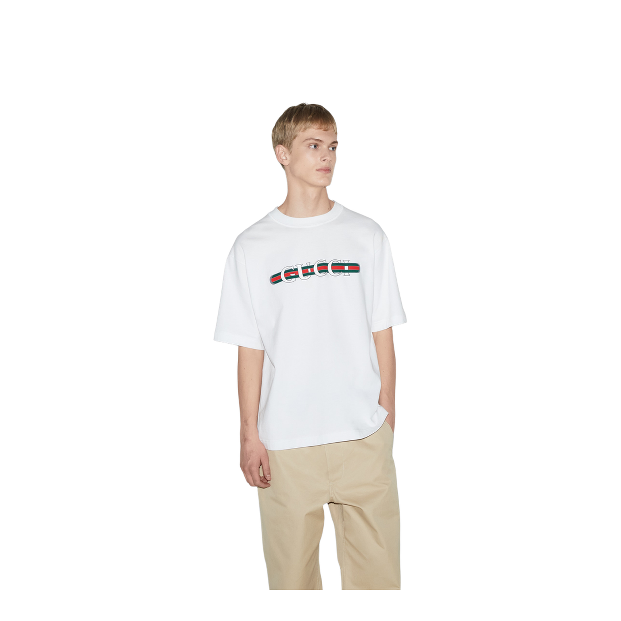 T-Shirt in Cotton with Logo Print - Image 2