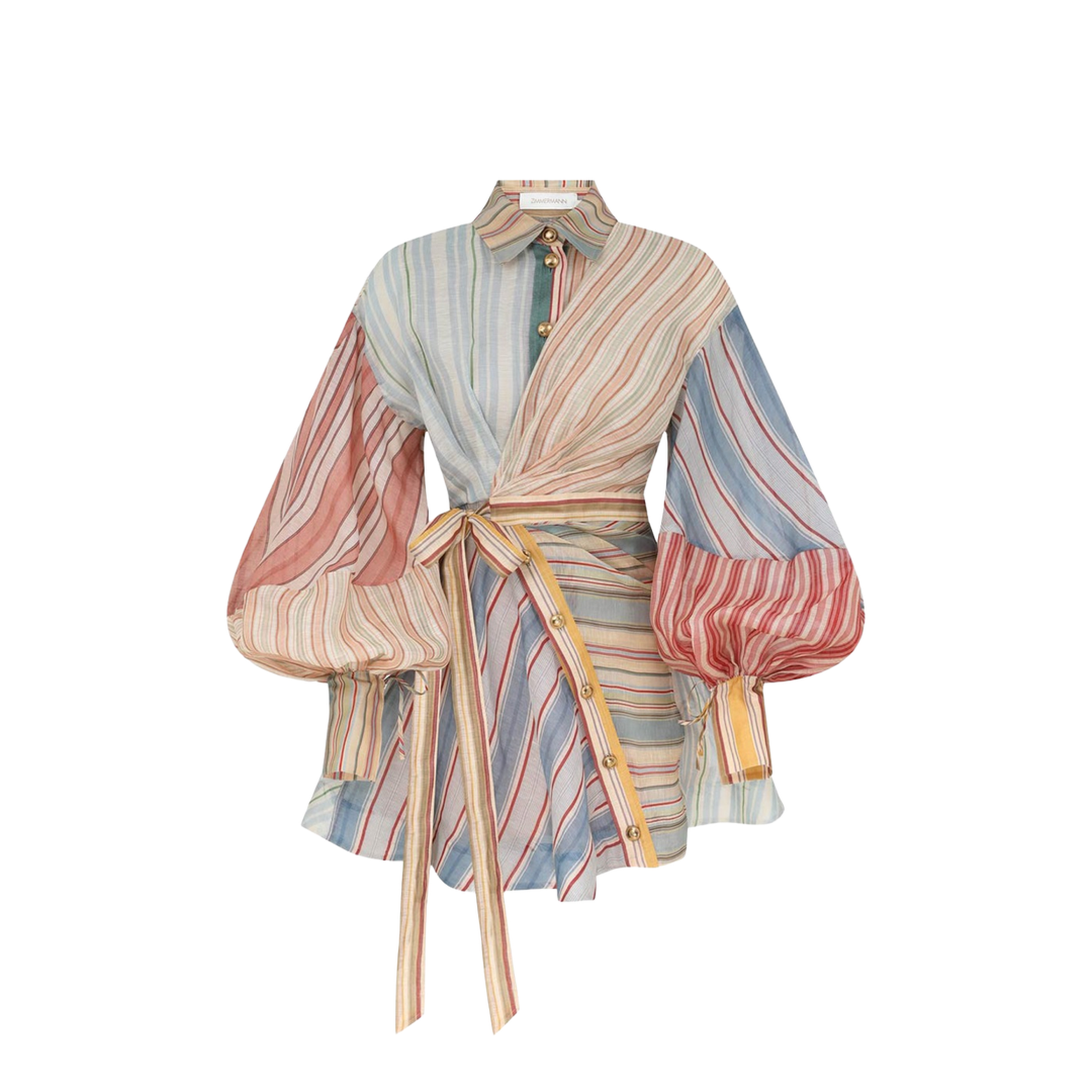 Rebellion Striped Mini Dress Spliced Stripes - Image 1