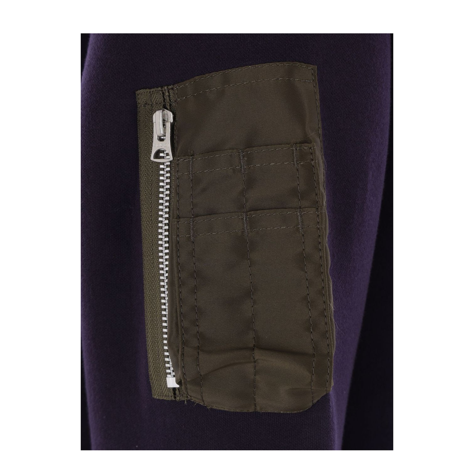 Hoodie with Bomber-Style Inserts - Image 4