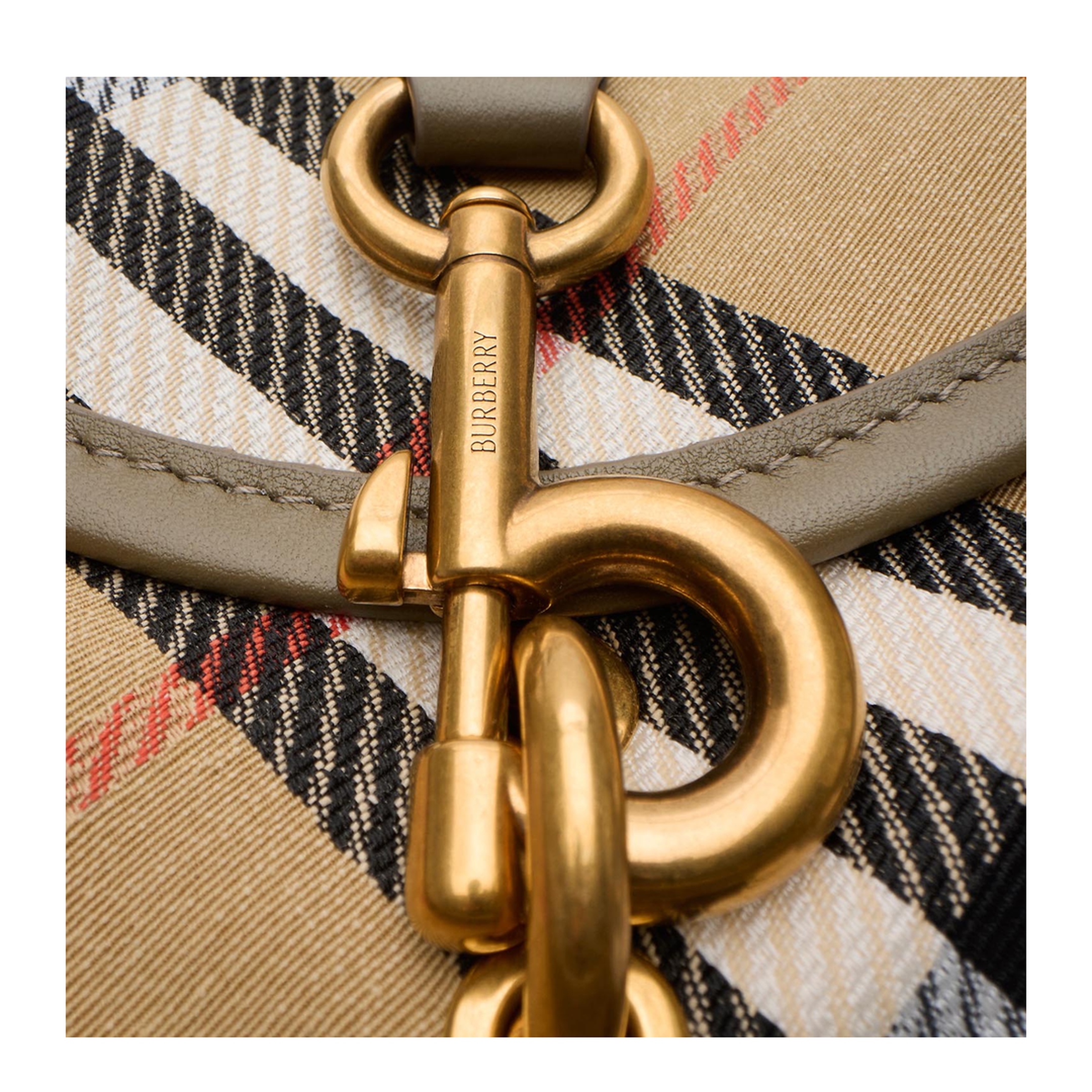 B Clip Mini Messenger Bag - Sand Beige - Image 3