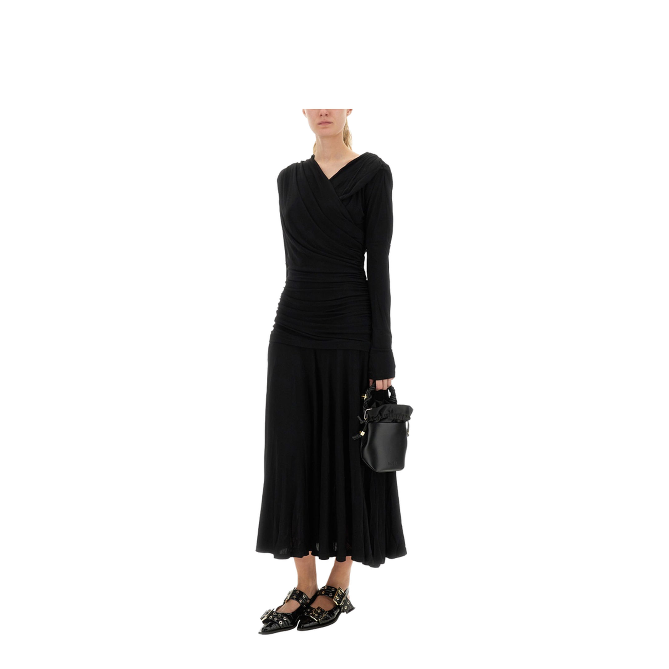 Gathered Midi Dress - Image 4