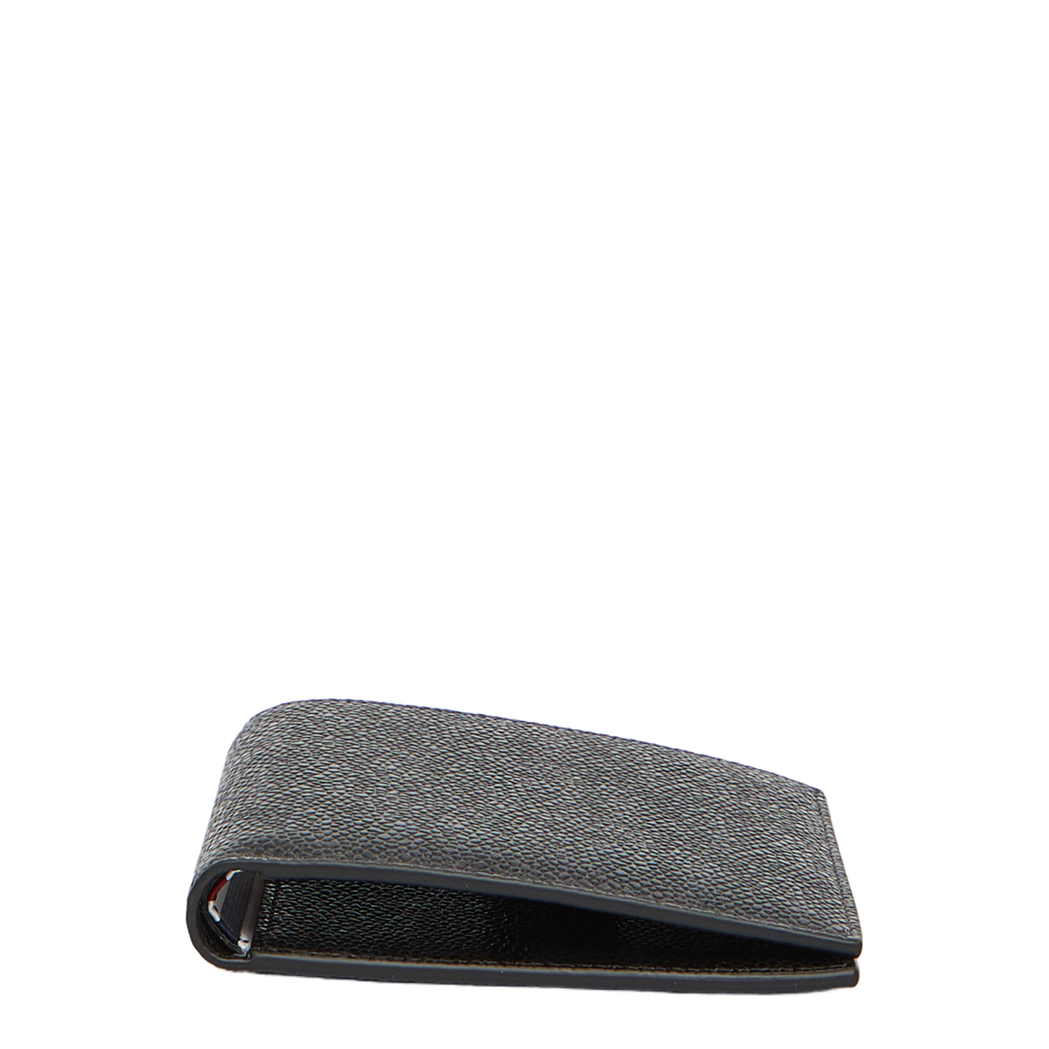 Pebble Grain Leather Bifold Wallet - Black - Image 3