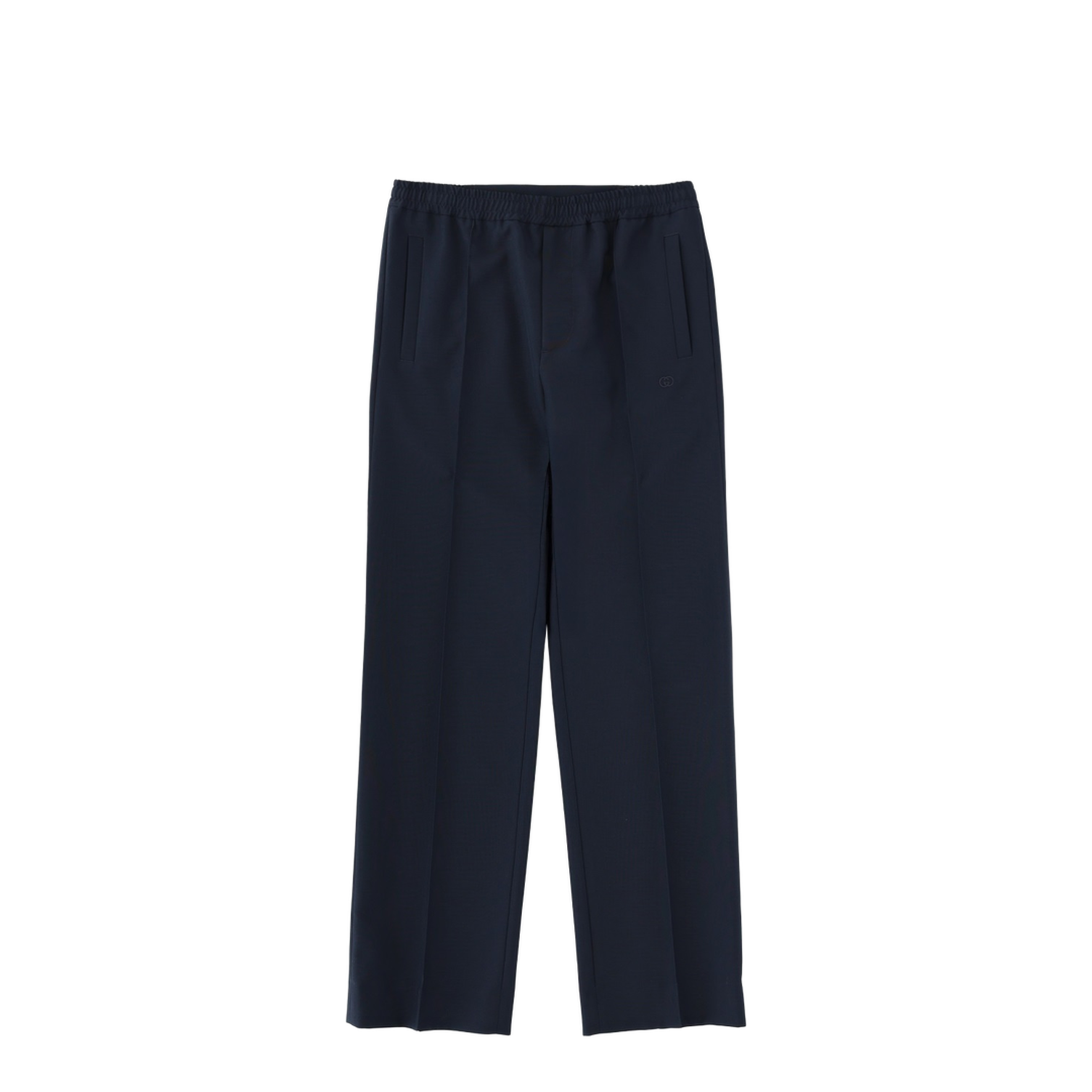 Technical Panama Sportswear Trousers in Dark Blue - Image 1