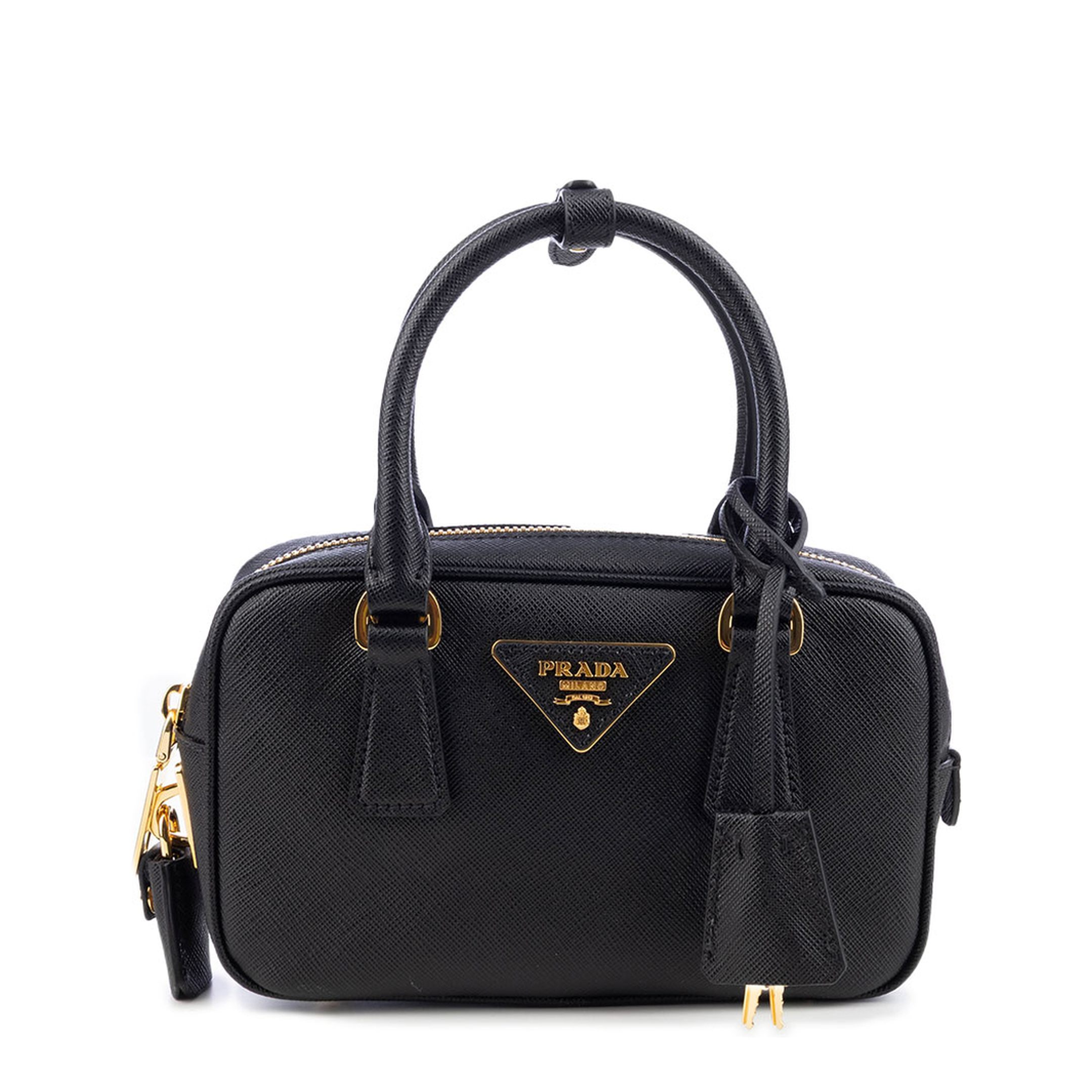 Promenade Mini Saffiano Handbag - Black - Image 5