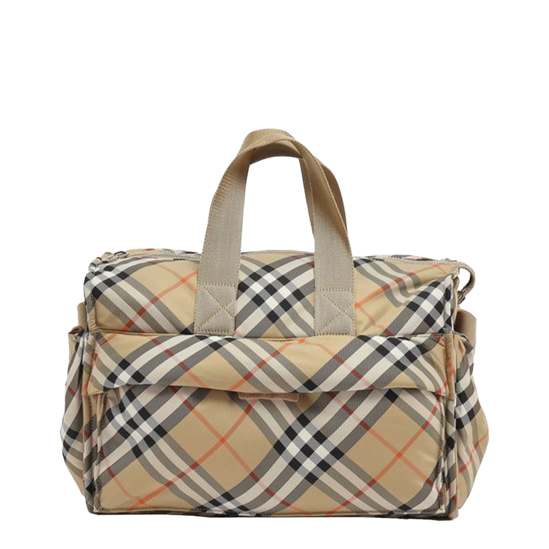 Check Polyamide Changing Bag - Sand IP Check (Beige Check) - Image 4