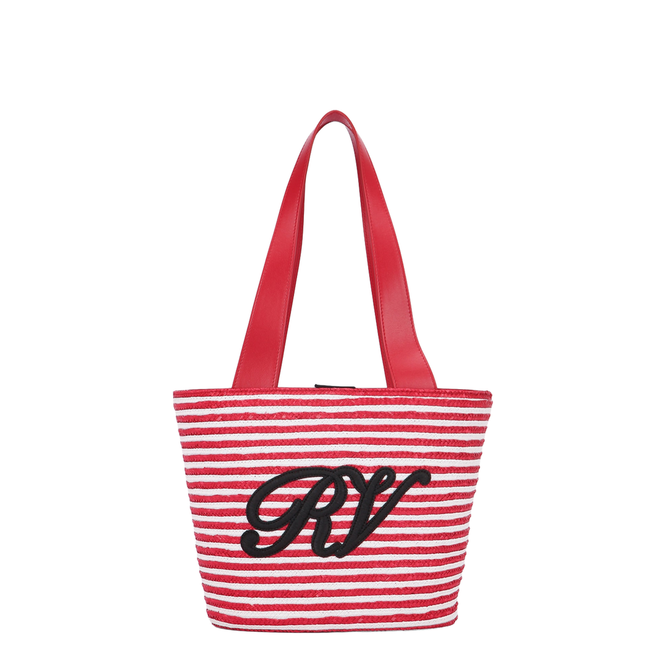 Panier Small Raffia Shopping Bag - Savvy Red - Image 1