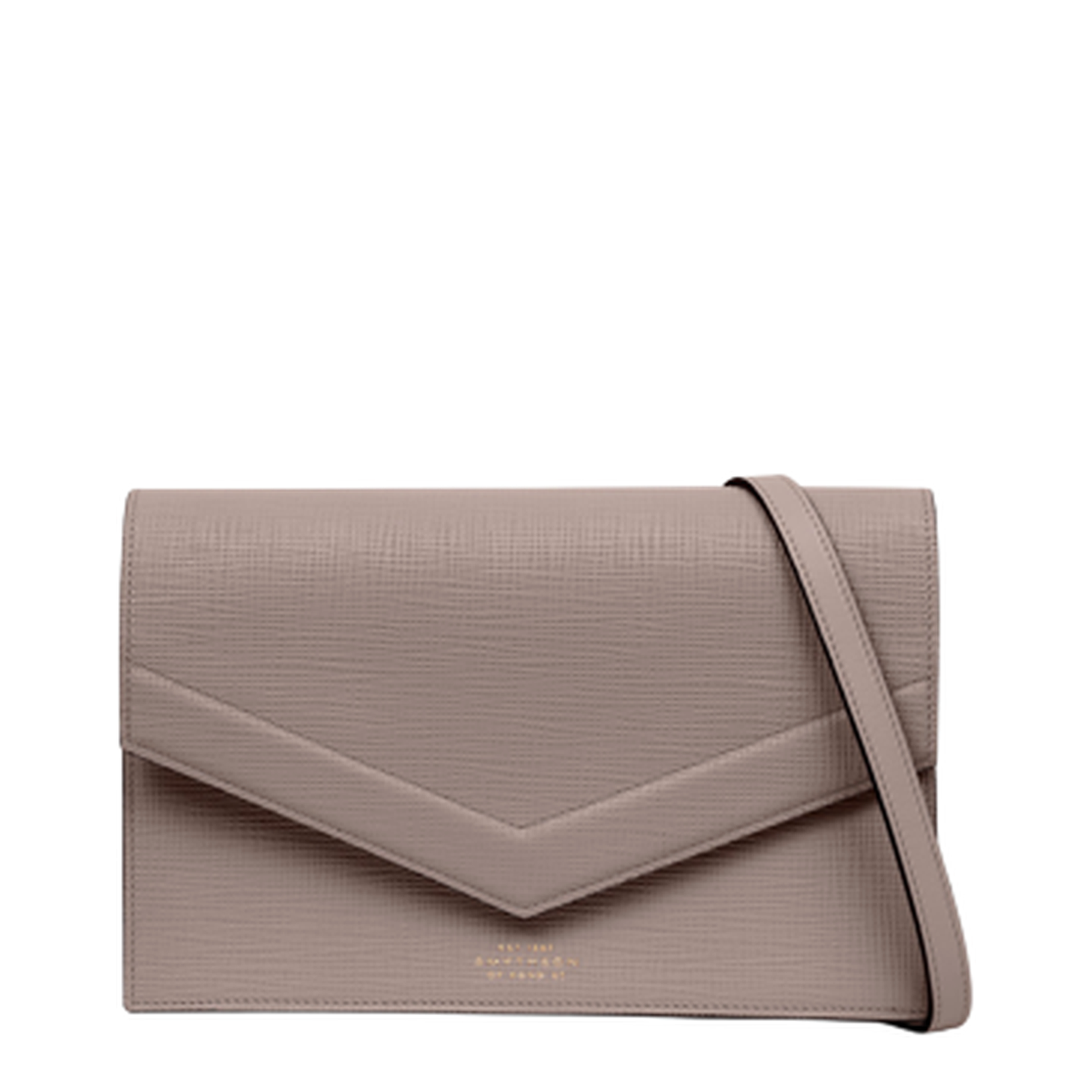 Envelope Crossbody Bag in Panama Leather - Taupe - Image 1