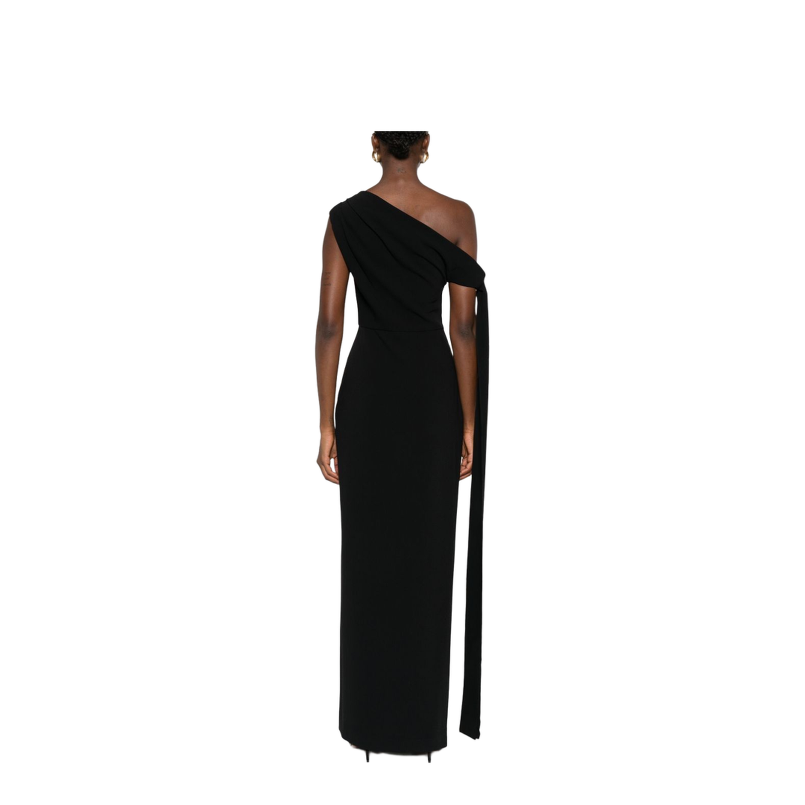 Black Side Split Sleeveless Maxi Length Dress - Image 4