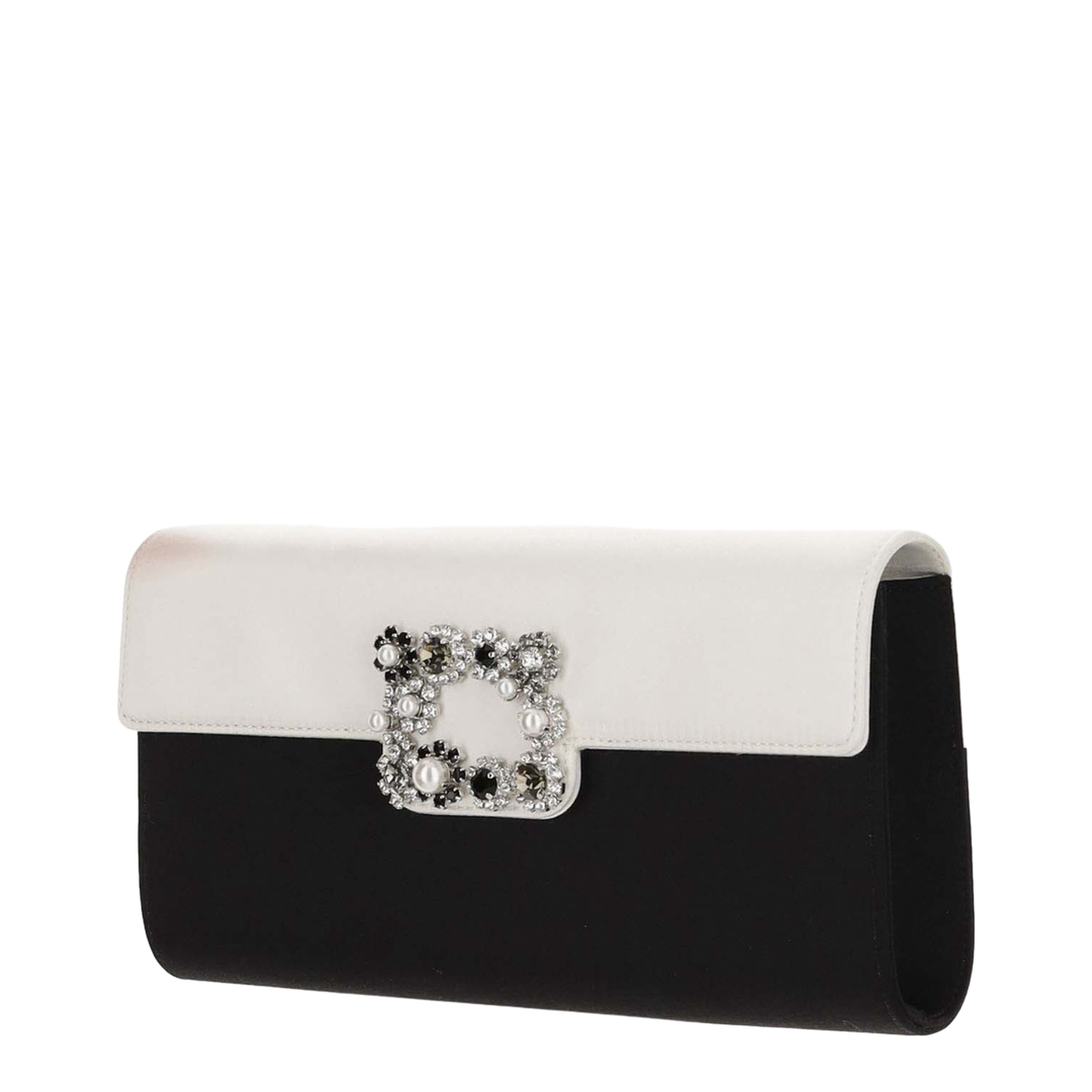 Flower Strass Satin Clutch - Image 3