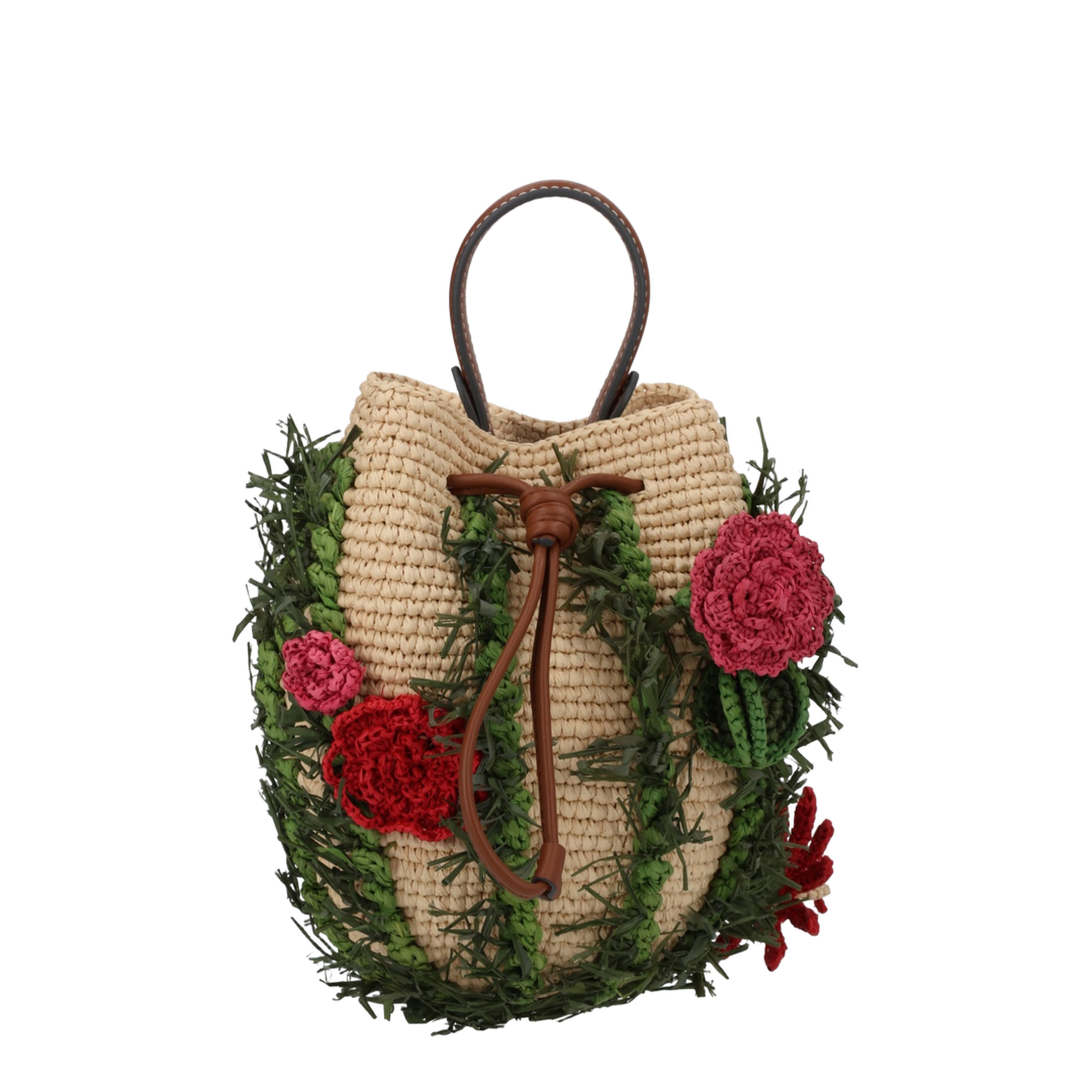 Cactus Bag With Floral Details - Image 1