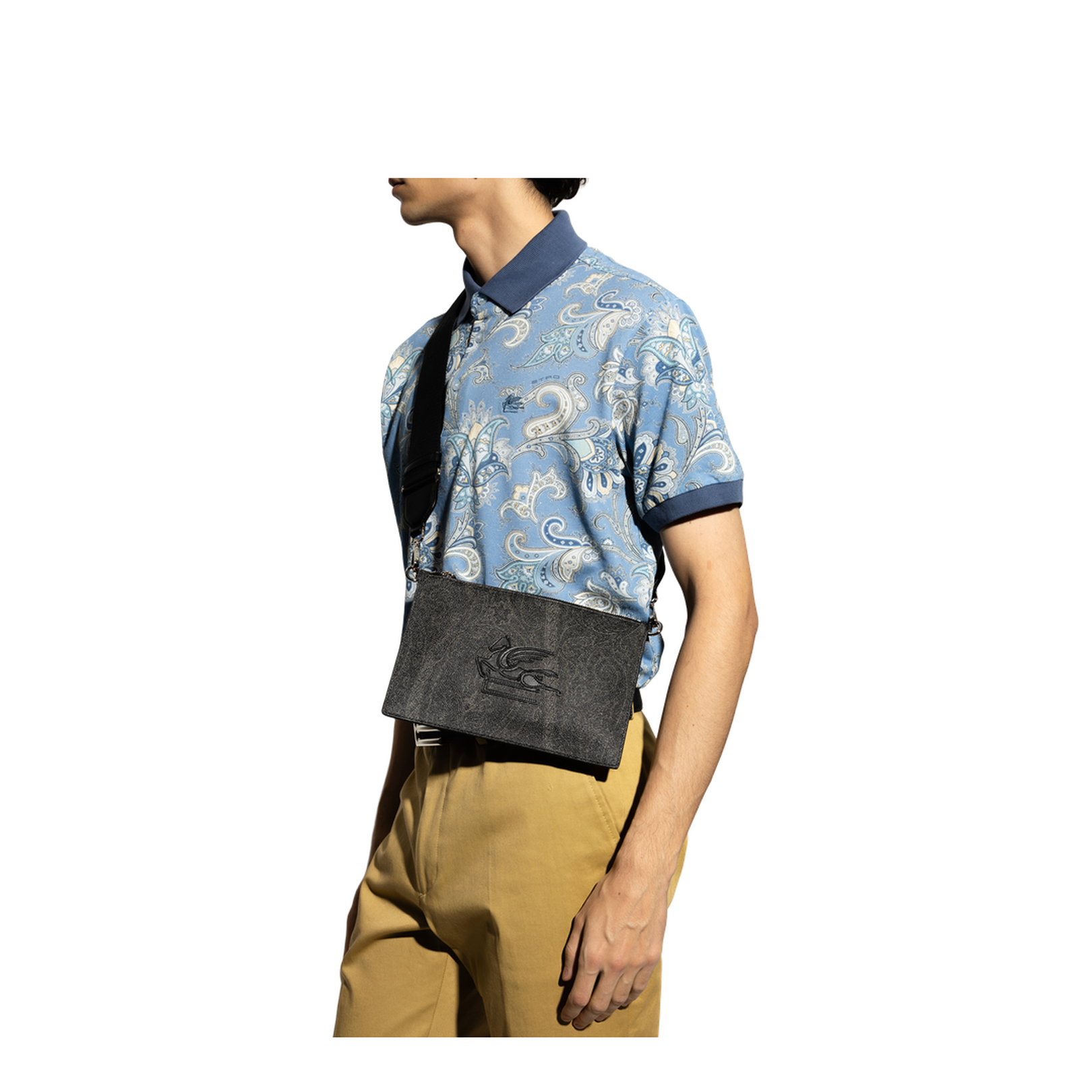 Pegaso Cotton Clutch - Black - Image 2