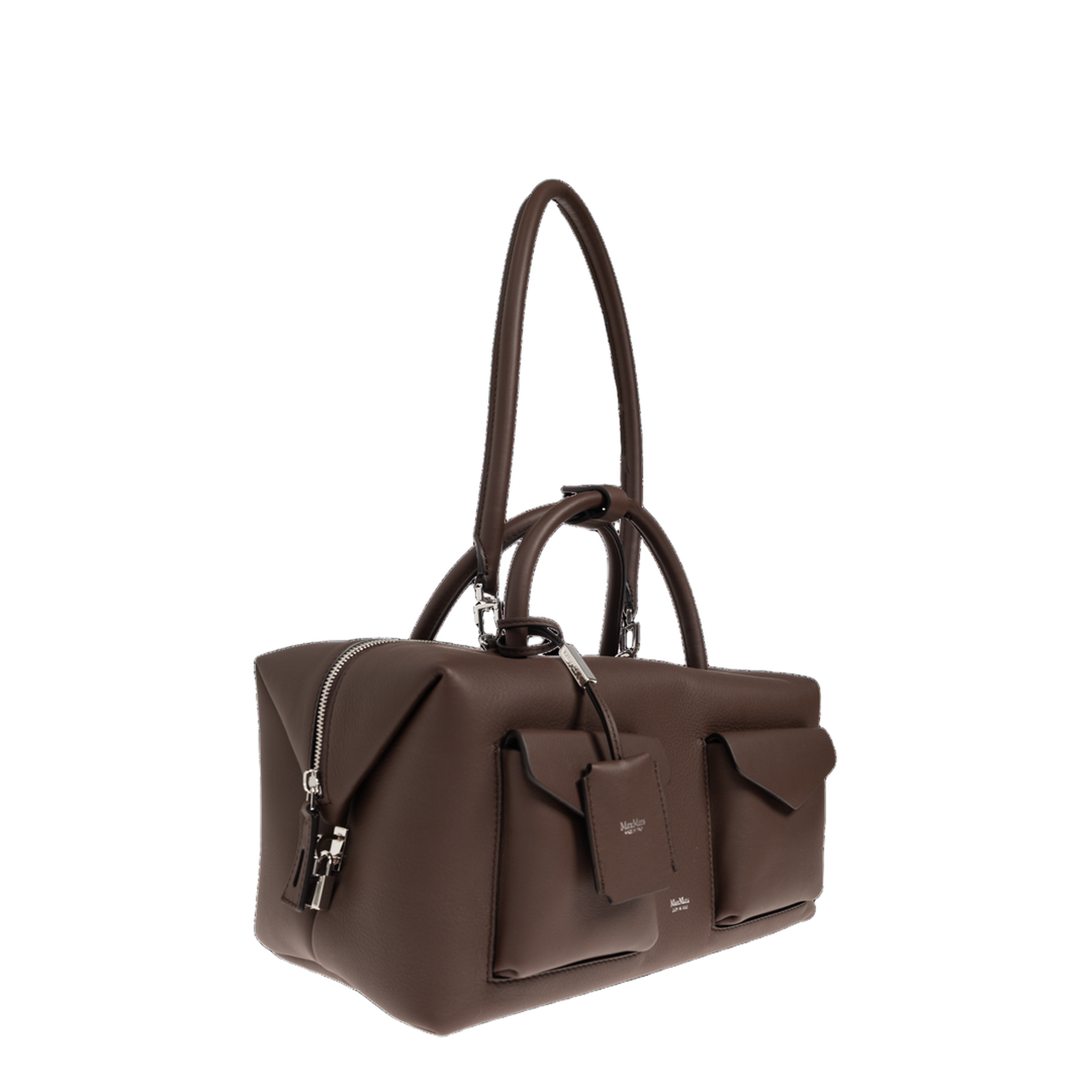 Holdall Cargo Large Calf Leather Boston Bag - Marron - Image 4