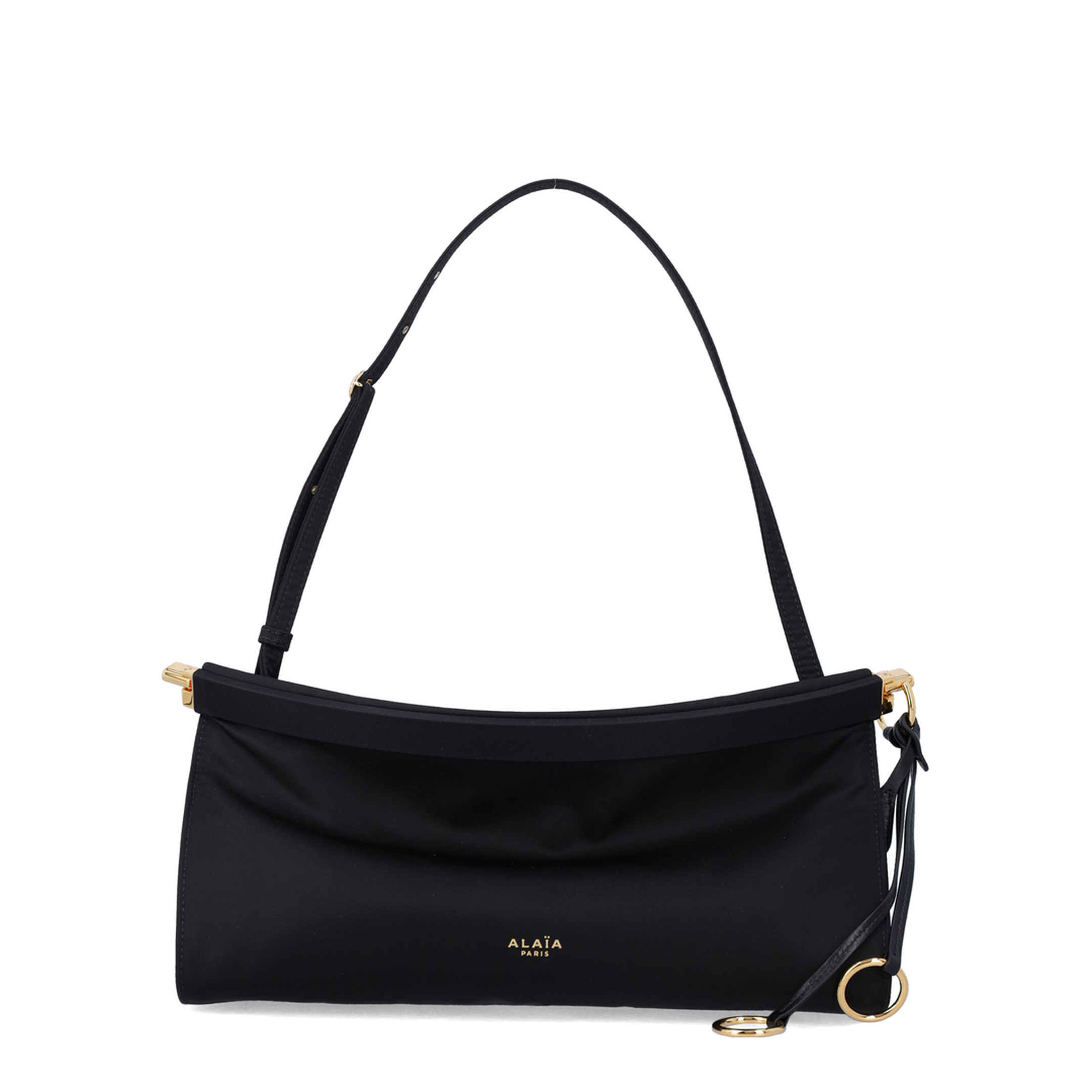 Le Click East West Medium Nylon Shoulder Bag - Noir - Image 1