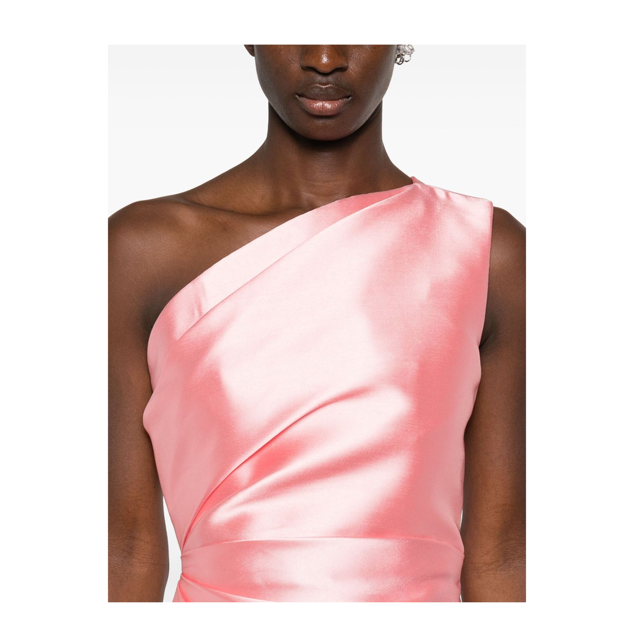 Elegant Embroidered Color-Block Dress - Image 5