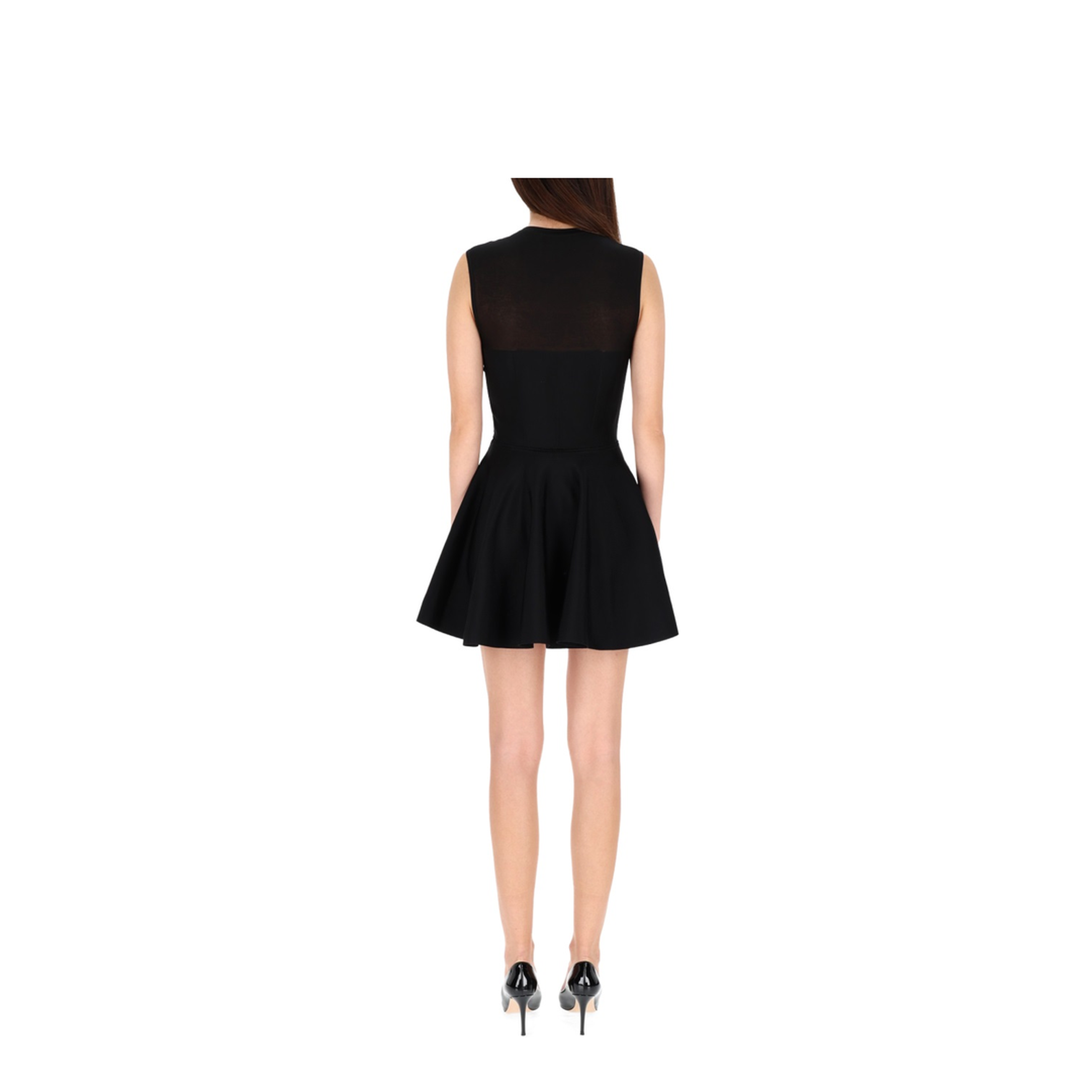 Mini Dress with Flared Skirt - Image 3