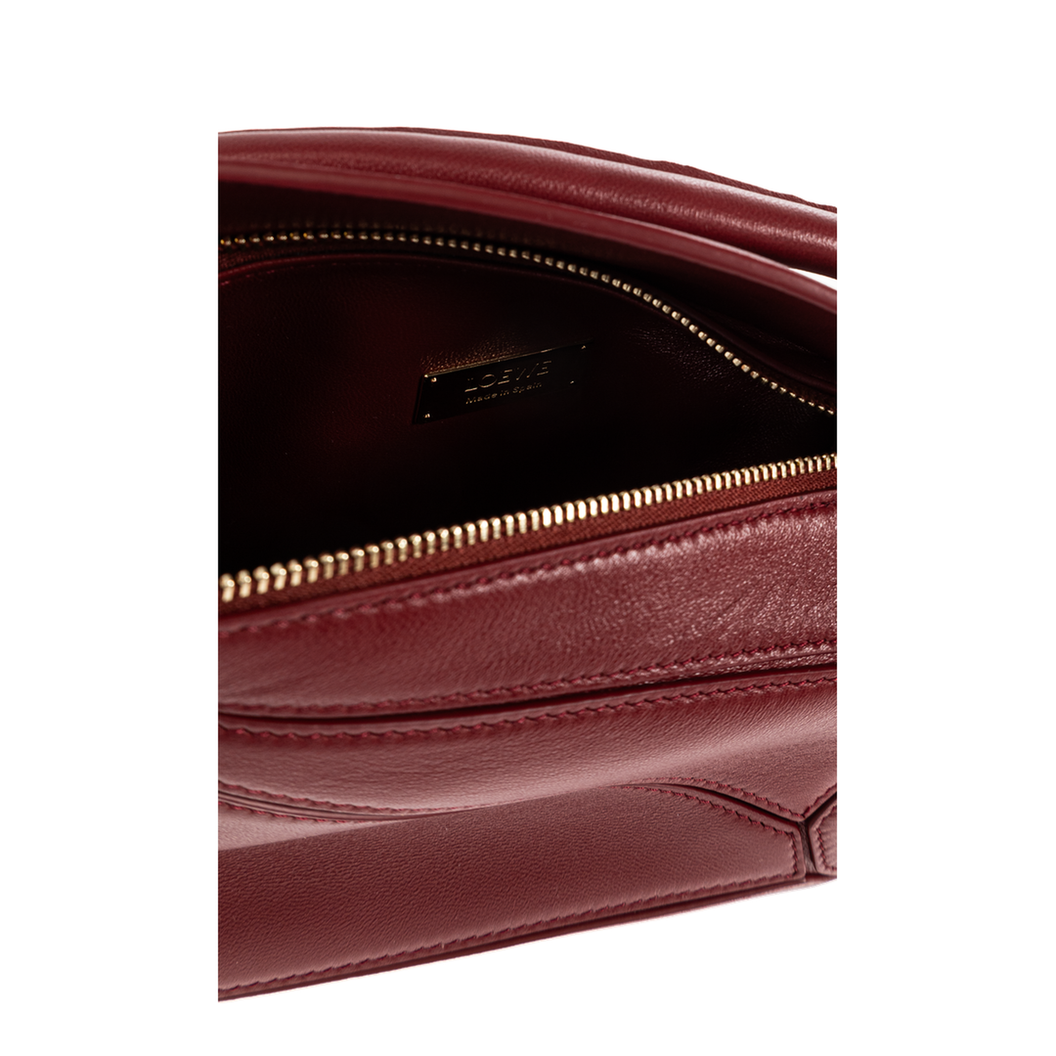 Puzzle Mini Featherlight Nappa Lambskin Crossbody - Burnt Red - Image 5