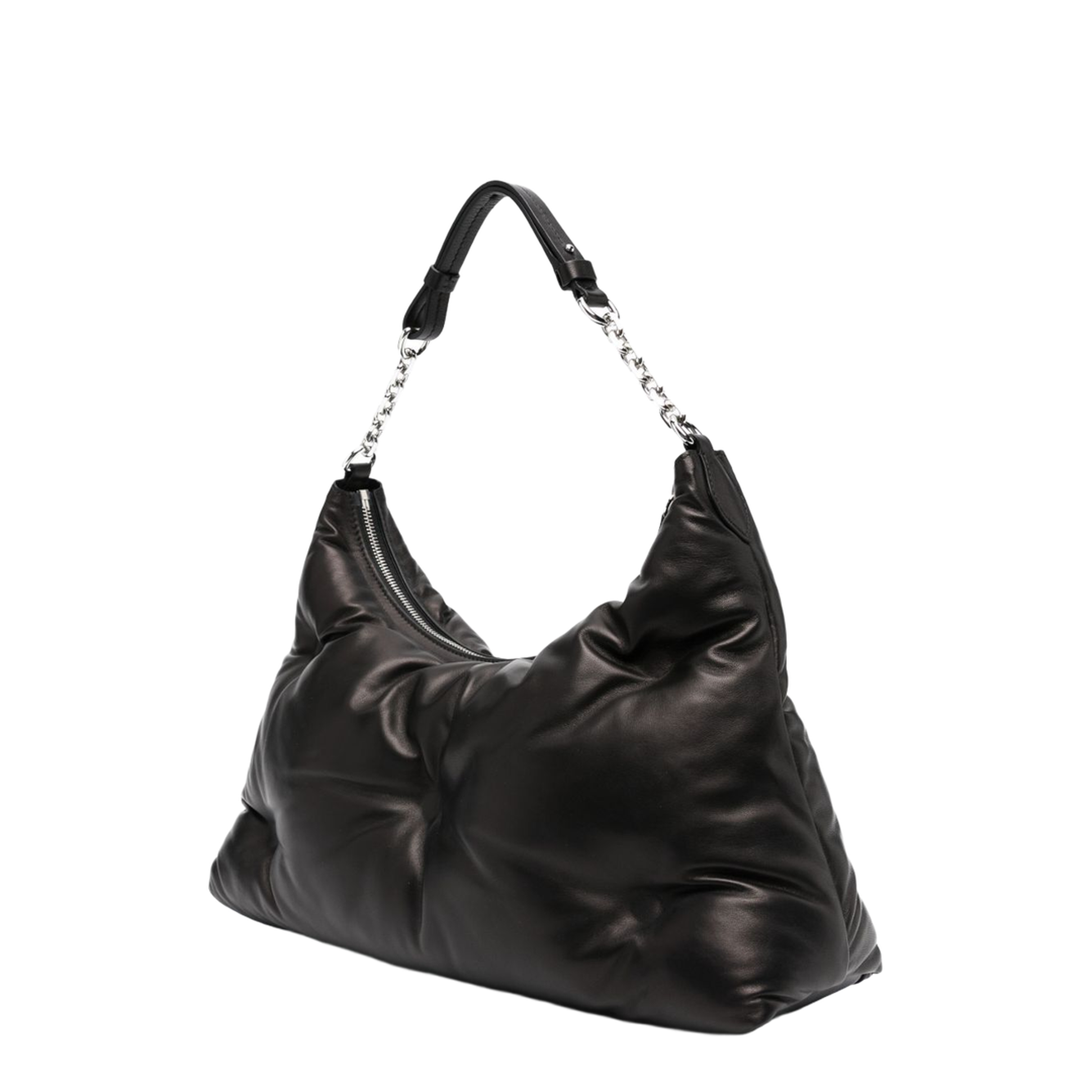 Glam Slam Medium Matelassé Hobo Bag - Black - Image 3