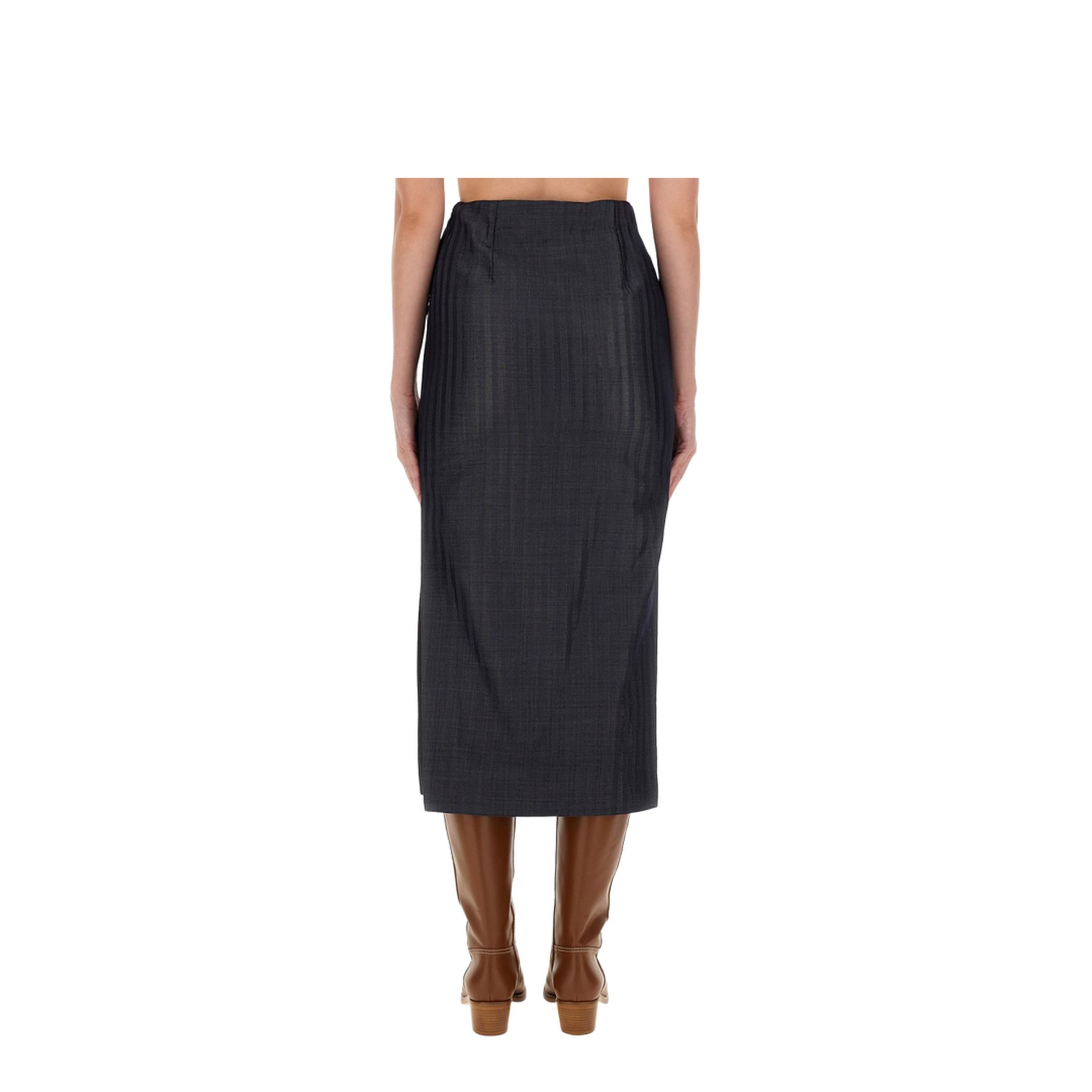 Wool Blend Pencil Skirt - Image 3