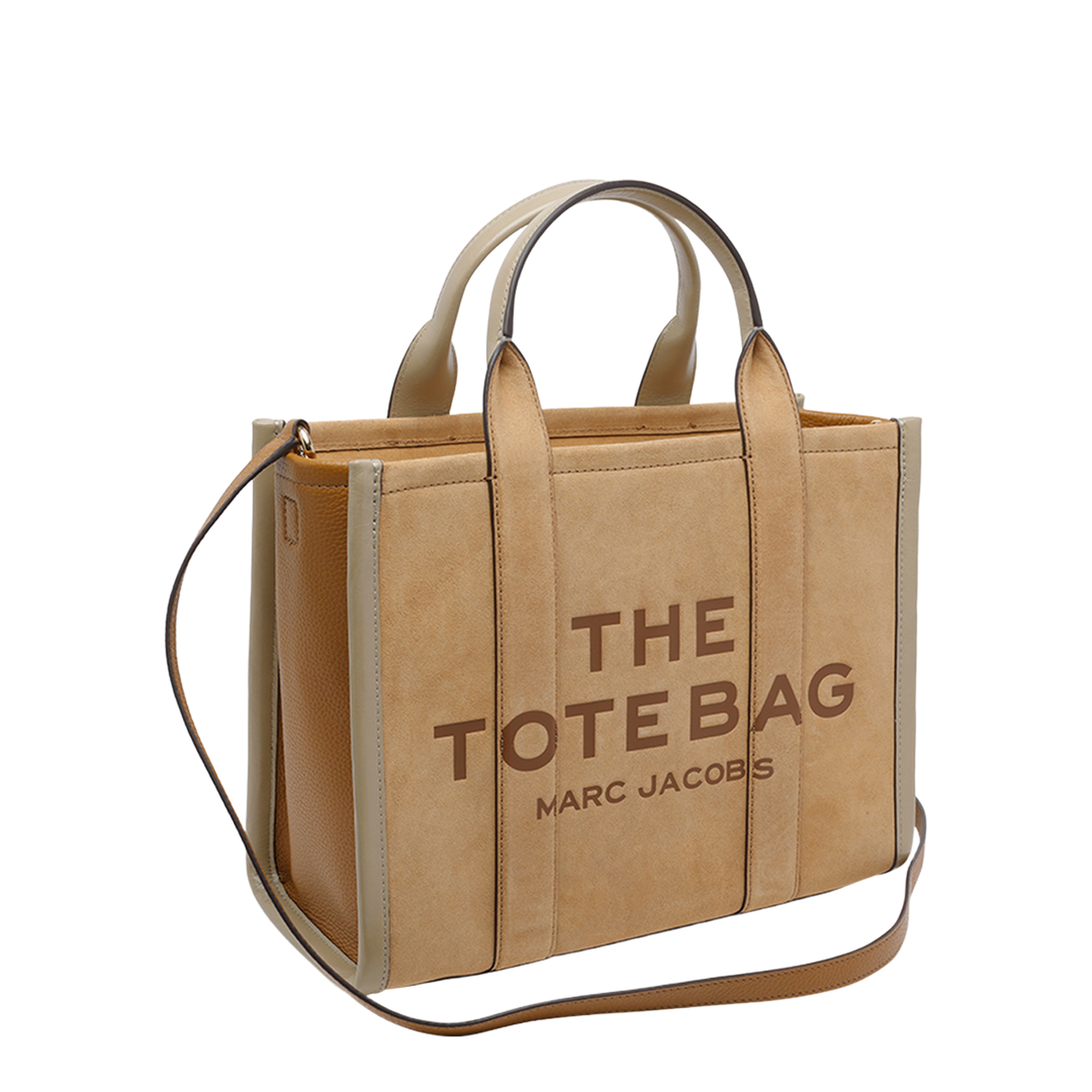 Medium Suede Tote Bag - Beige - Image 2