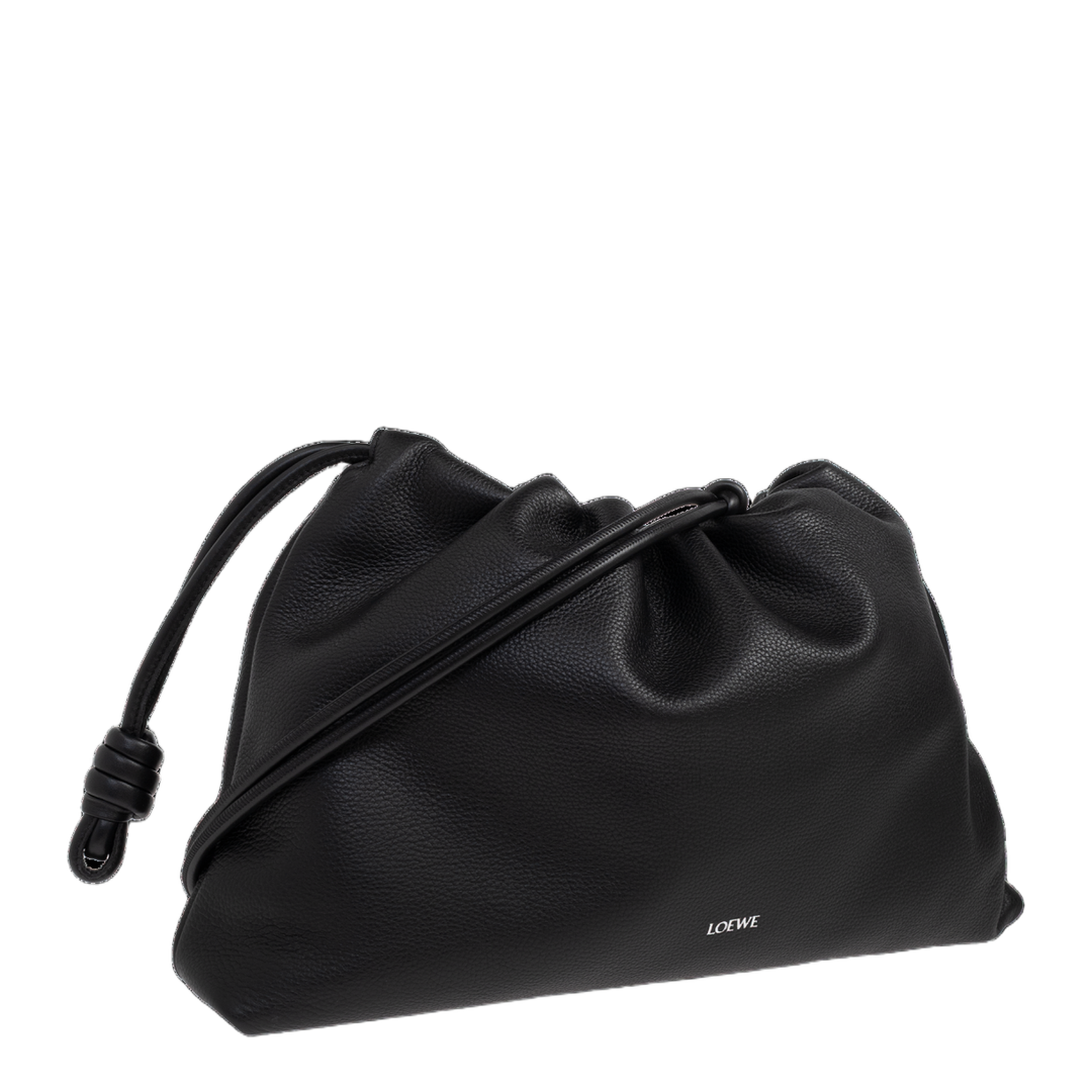 Flamenco Medium Nappa Calfskin Clutch - Black - Image 4
