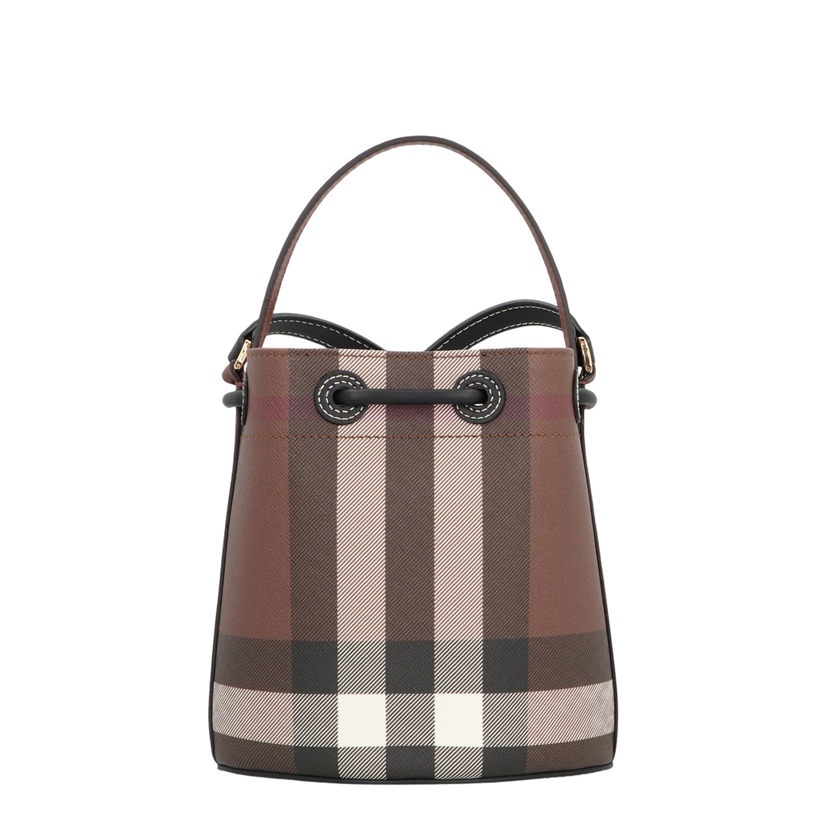 Check Motif Drawstring Bag - Image 4