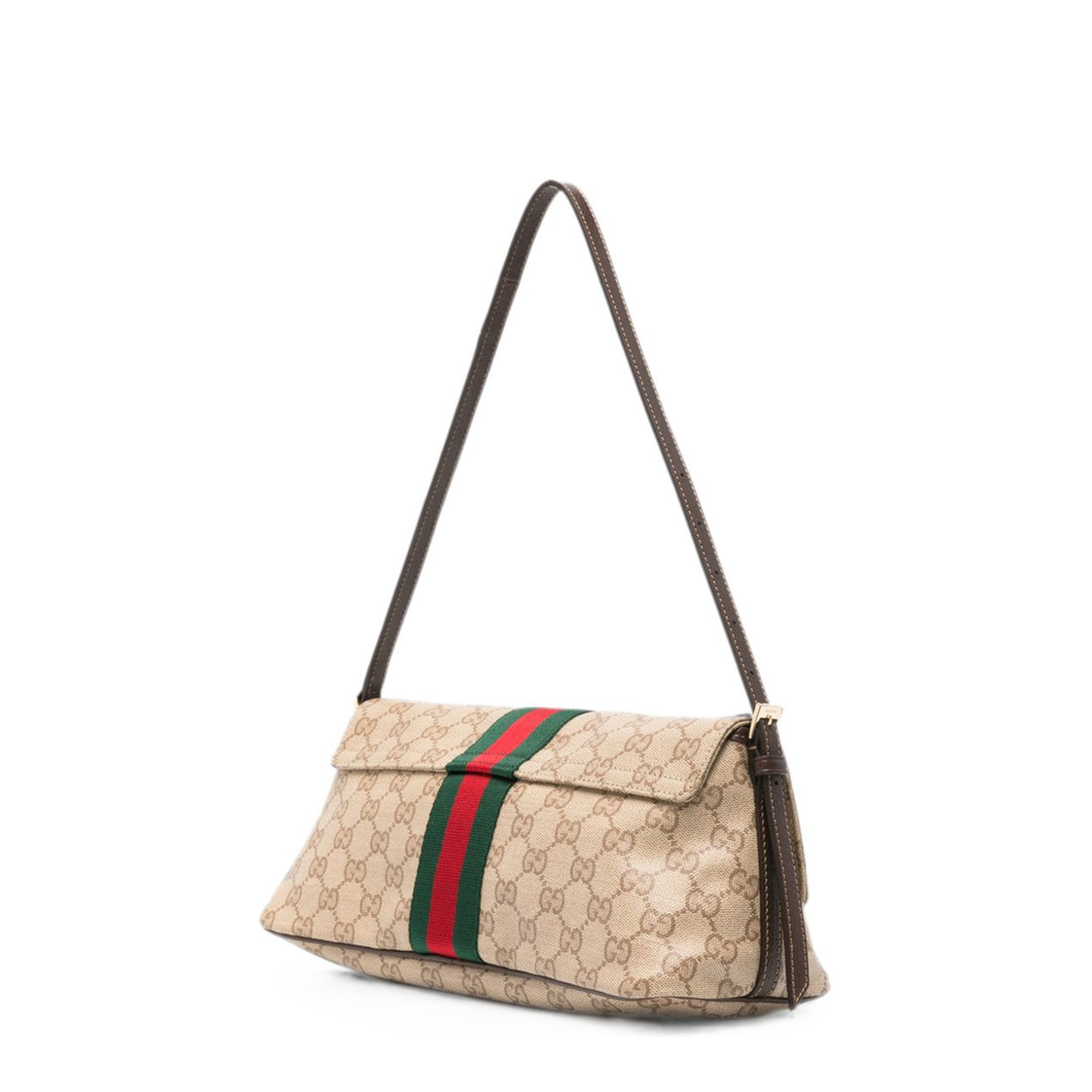 Ophidia Small GG Supreme Canvas Shoulder Bag - Beige/Ebony - Image 4