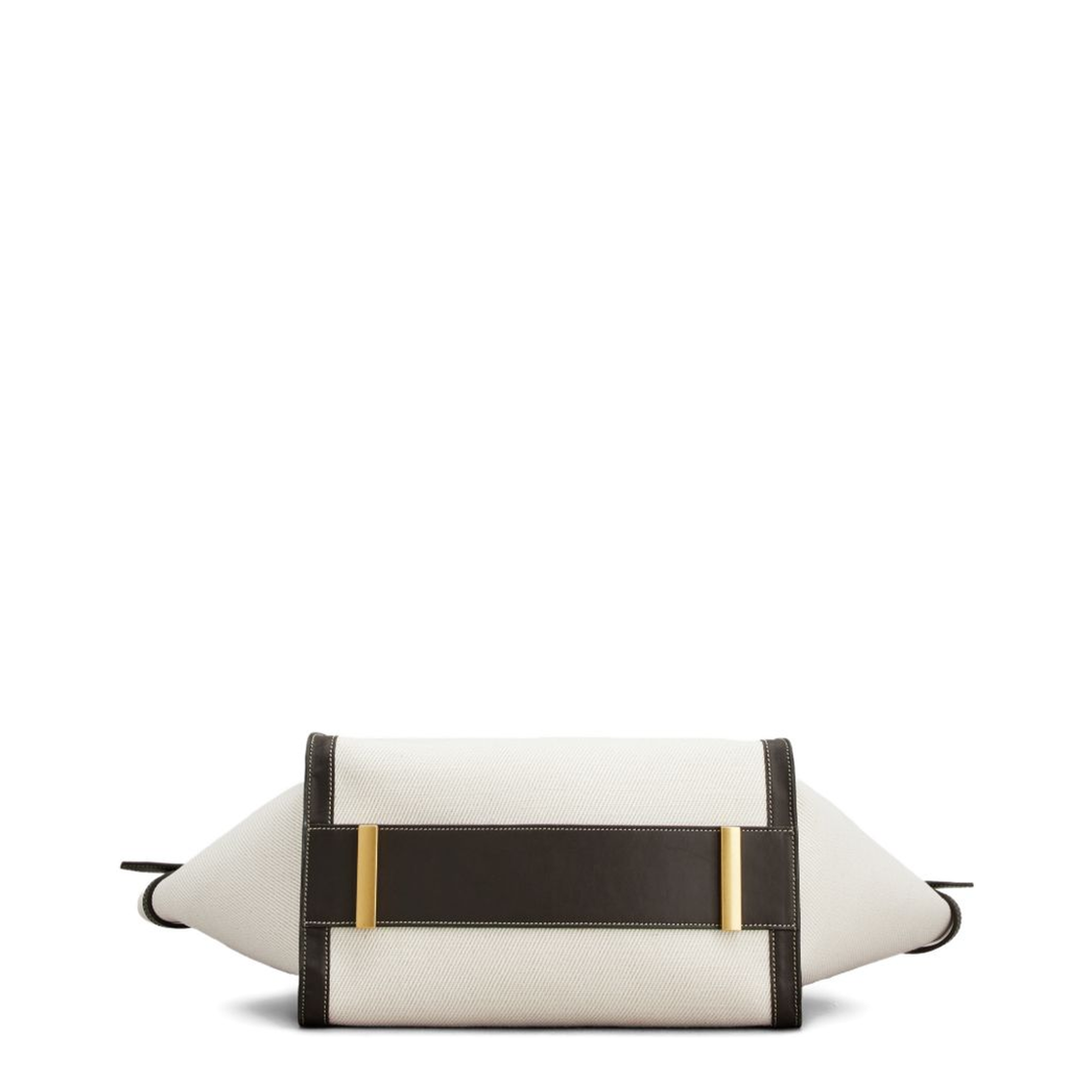 Shopping Bag in Canvas and Leather Medium - Image 4
