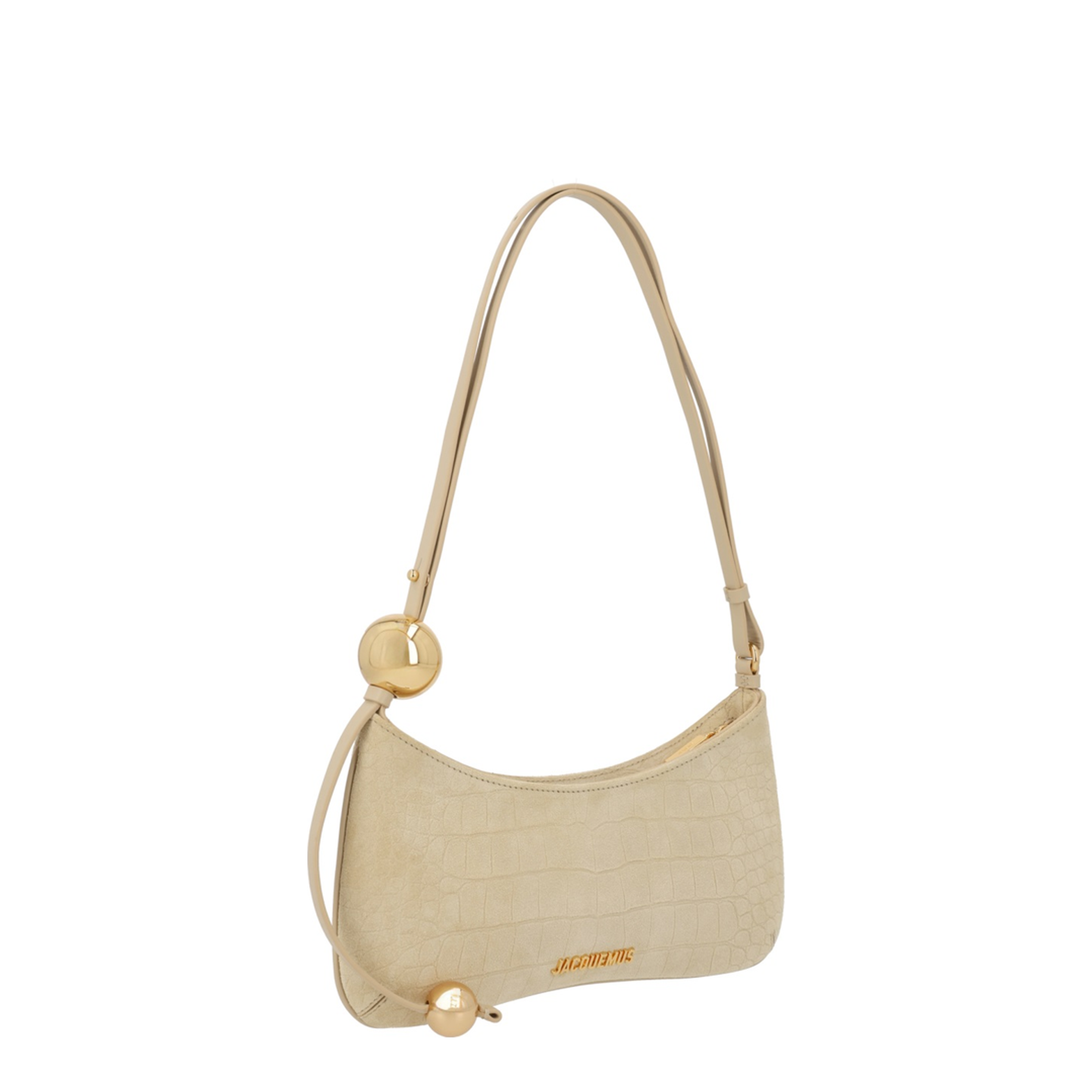 The Bisou Cotton Shoulder Bag - Beige - Image 3