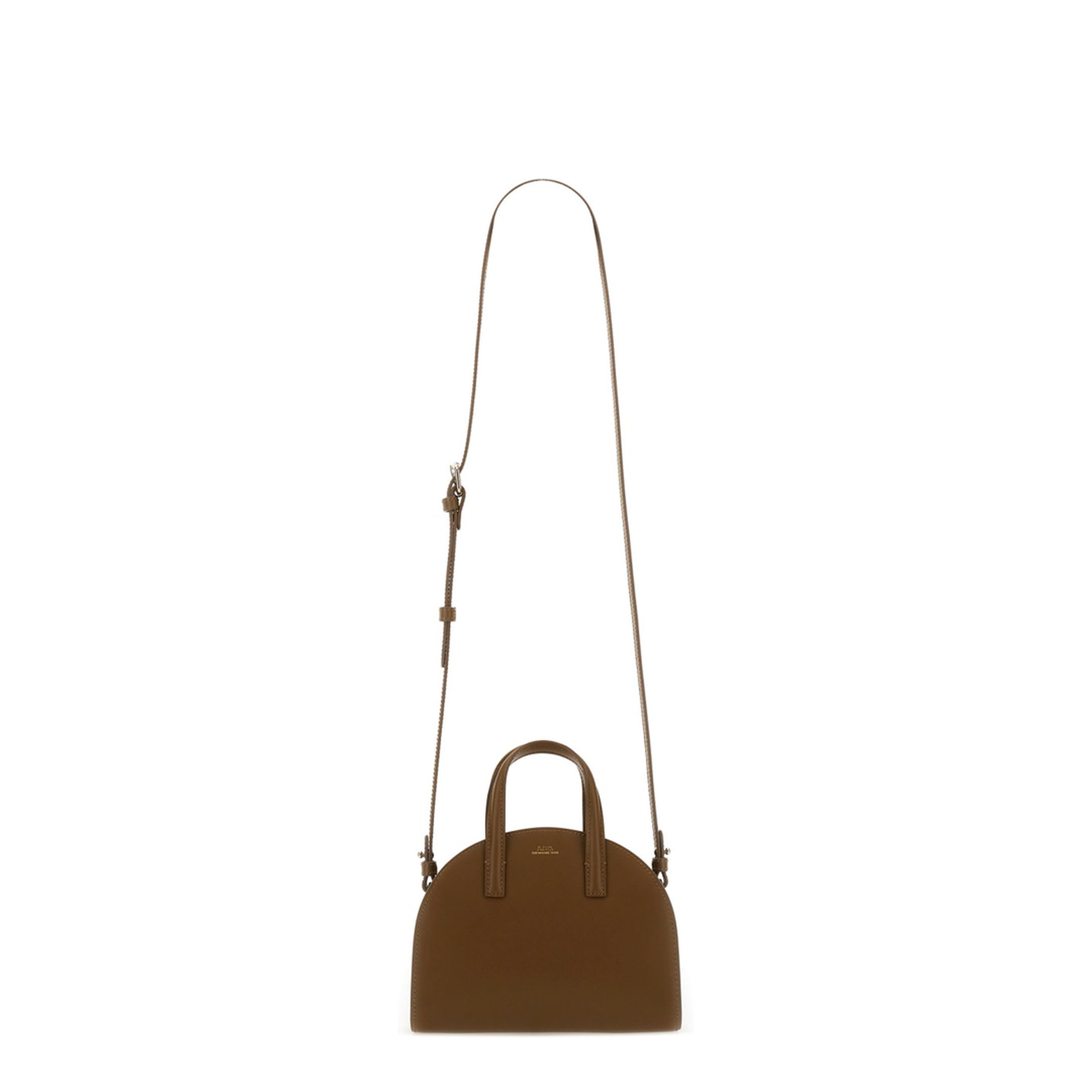 Demi-Lune Small Cowhide Tote Bag - Terre - Image 1