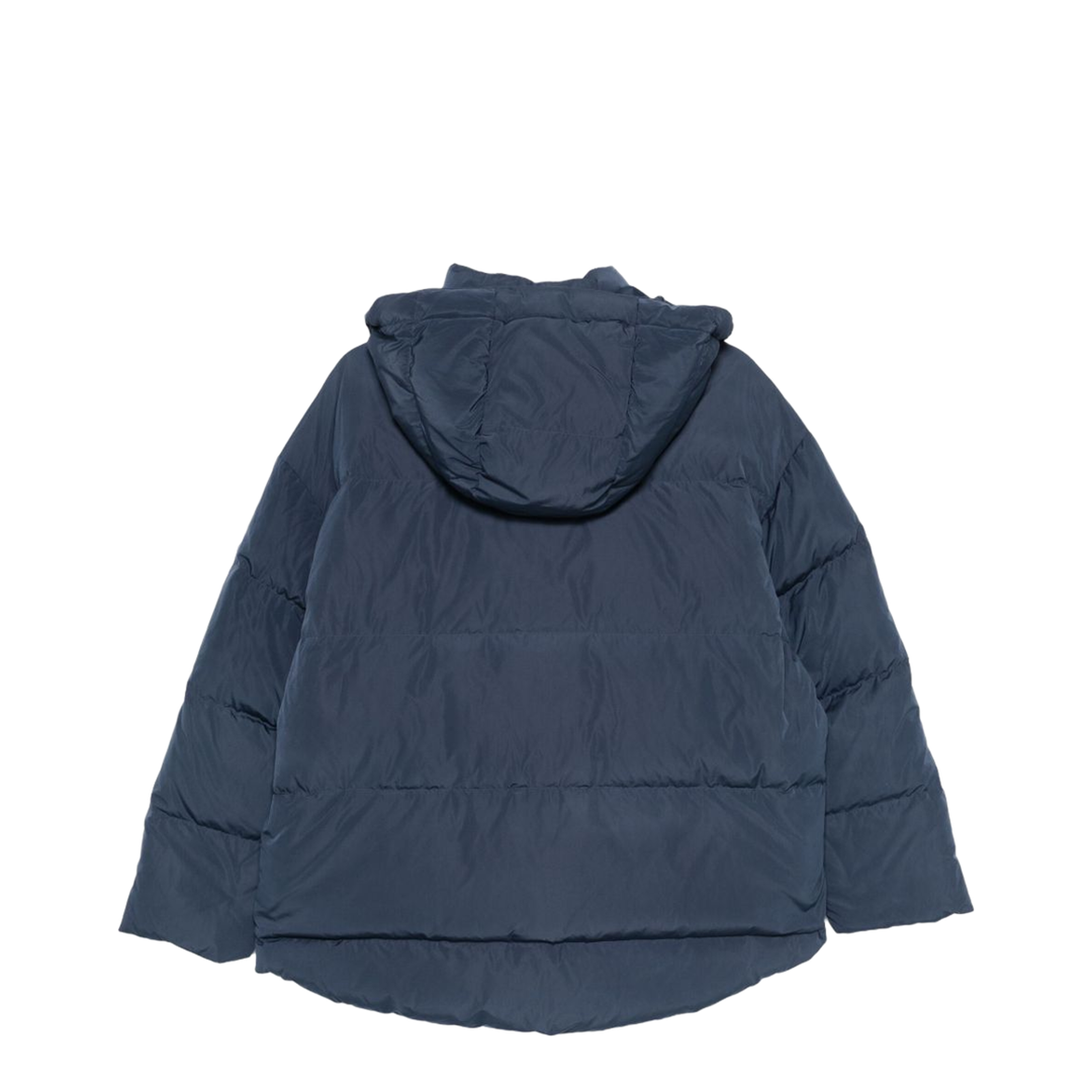 Coat with Zip Up Closure and Hooded Design - Image 2