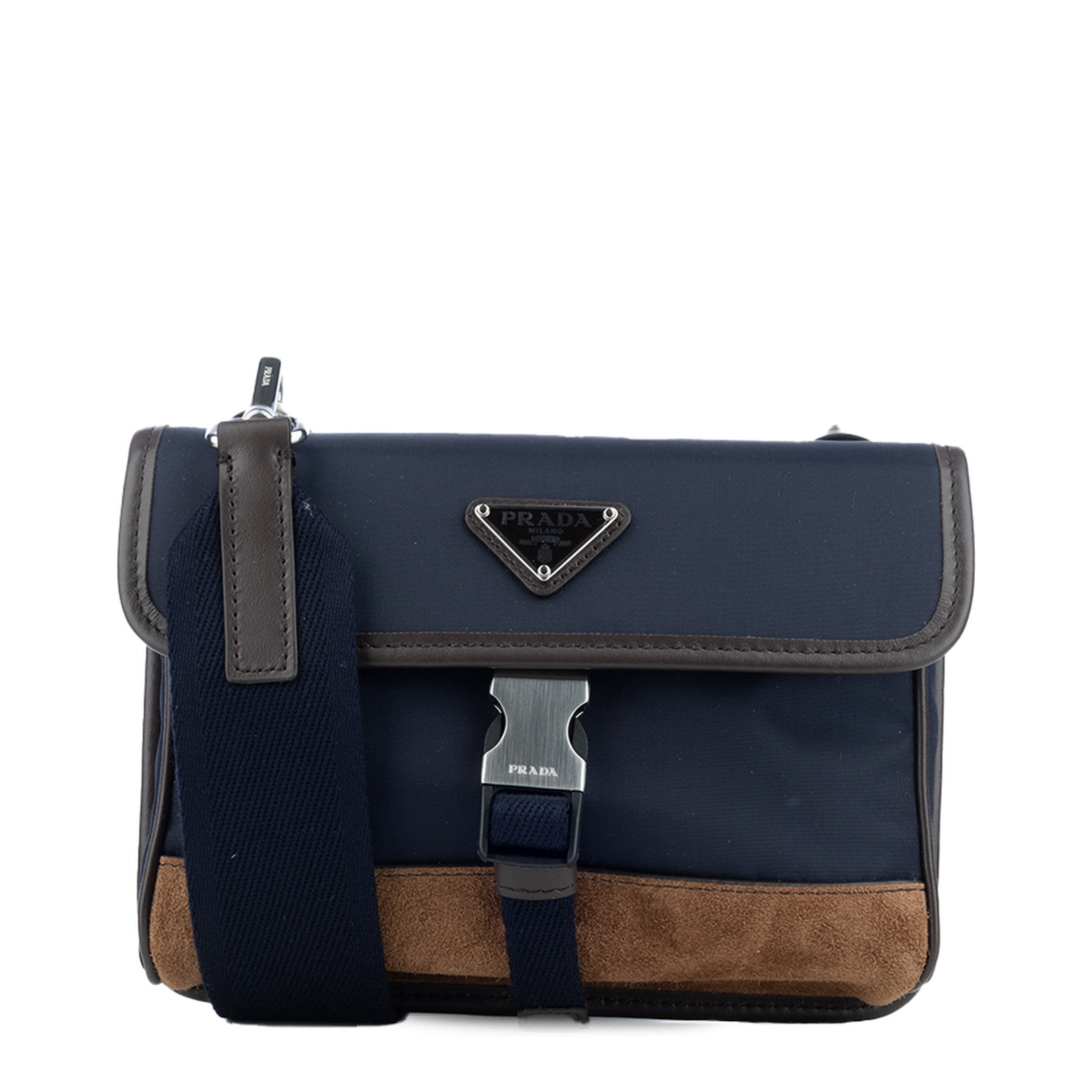 Two-Tone Nylon and Leather Phone Case - Image 1