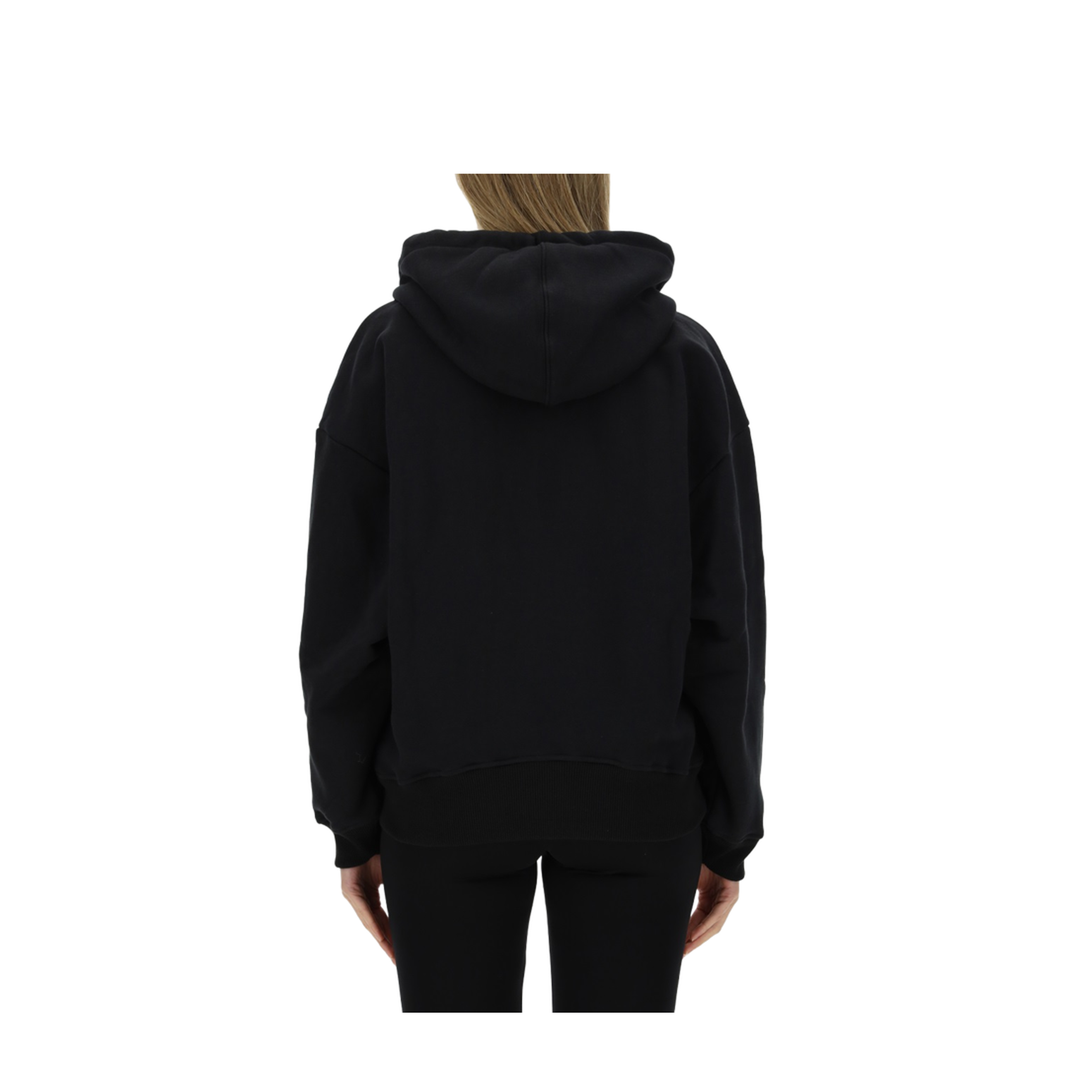 Stamp Round Over Hoodie Black - Image 3