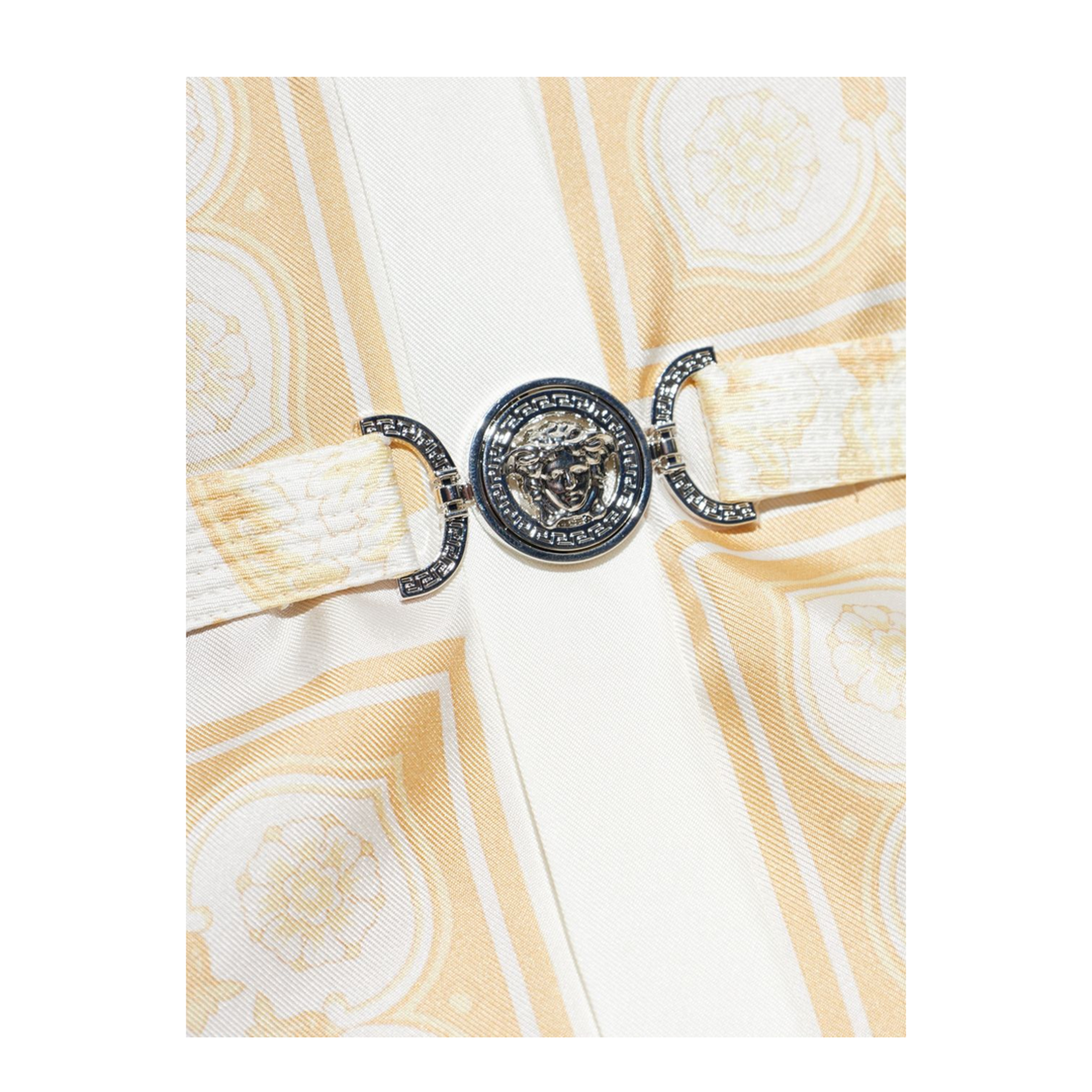 Belted Silk Dress Gold - Image 3