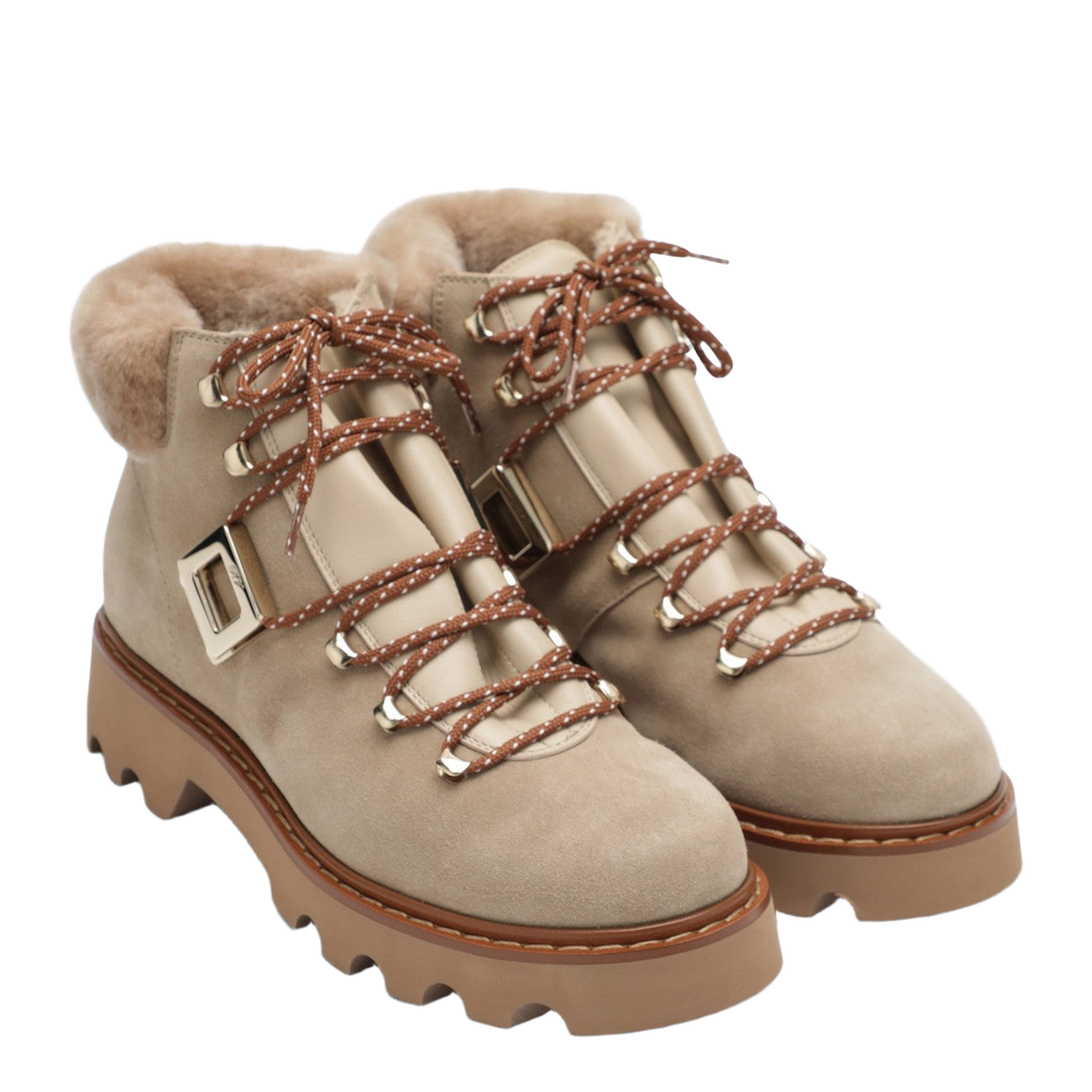 Rangers Truck Booties in Suede Beige - Image 2