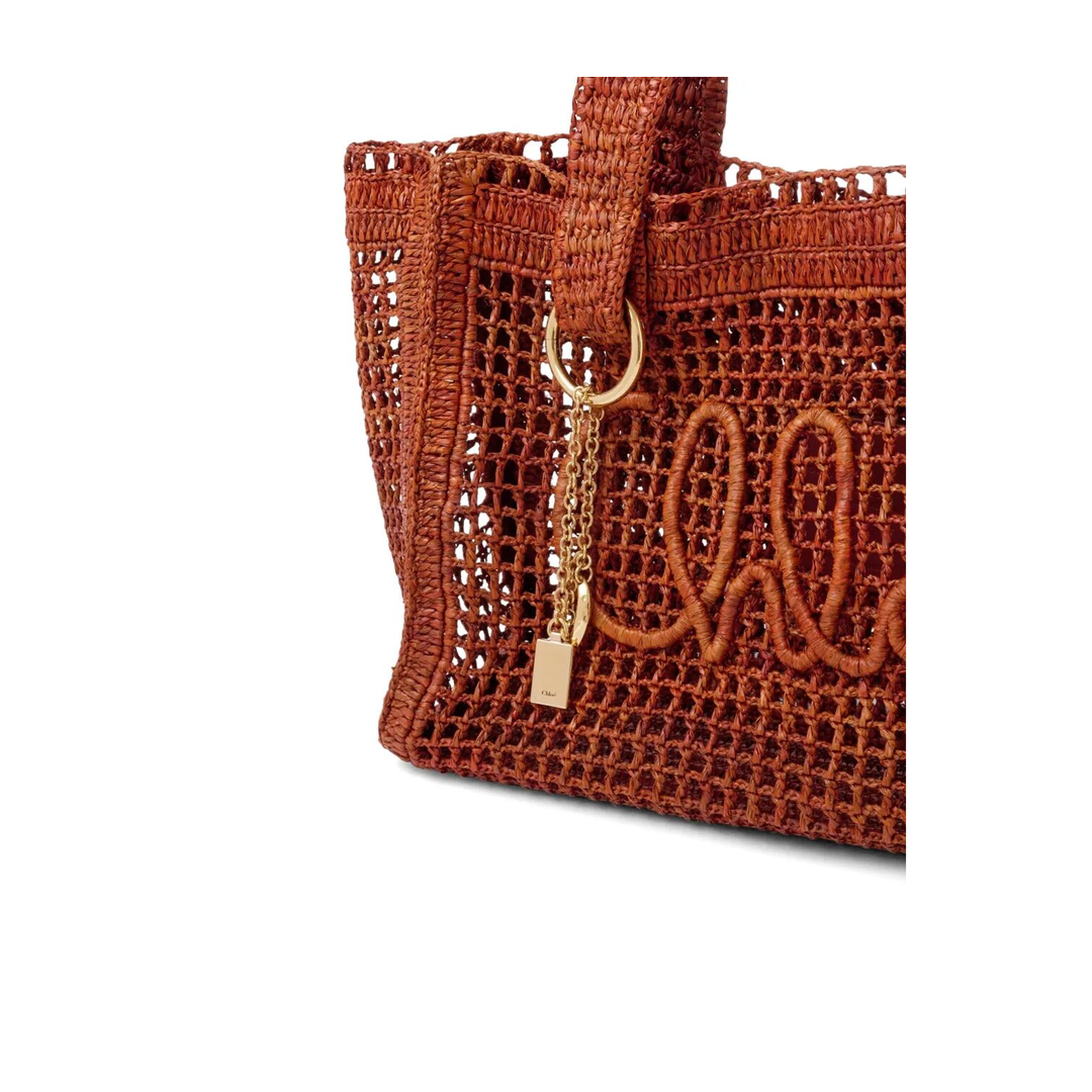 East-West Summer Banana Raffia Tote Bag - Image 8