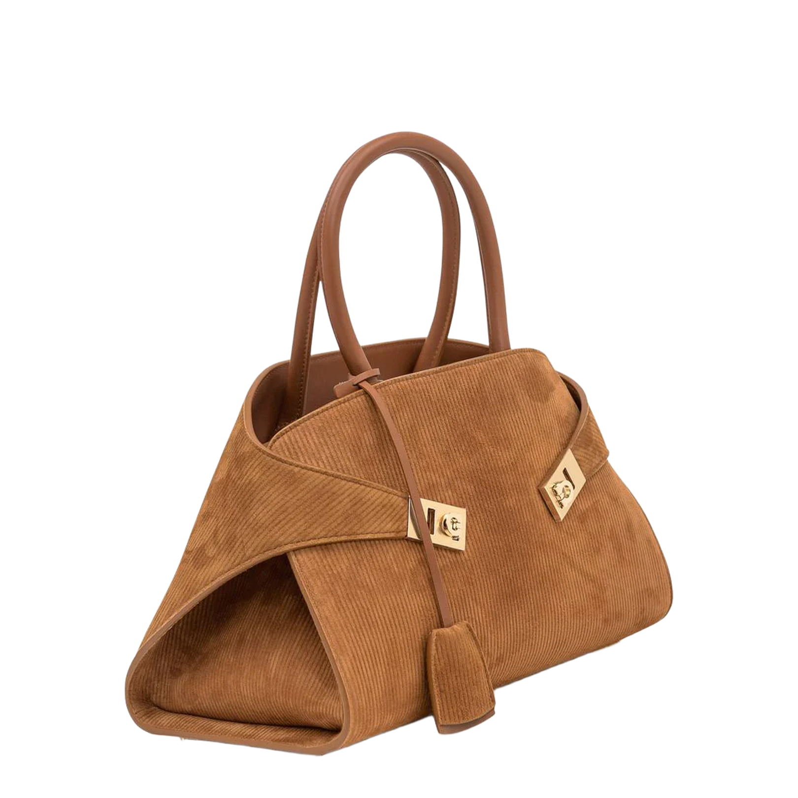 Hand Bag Suede Brown - Image 3