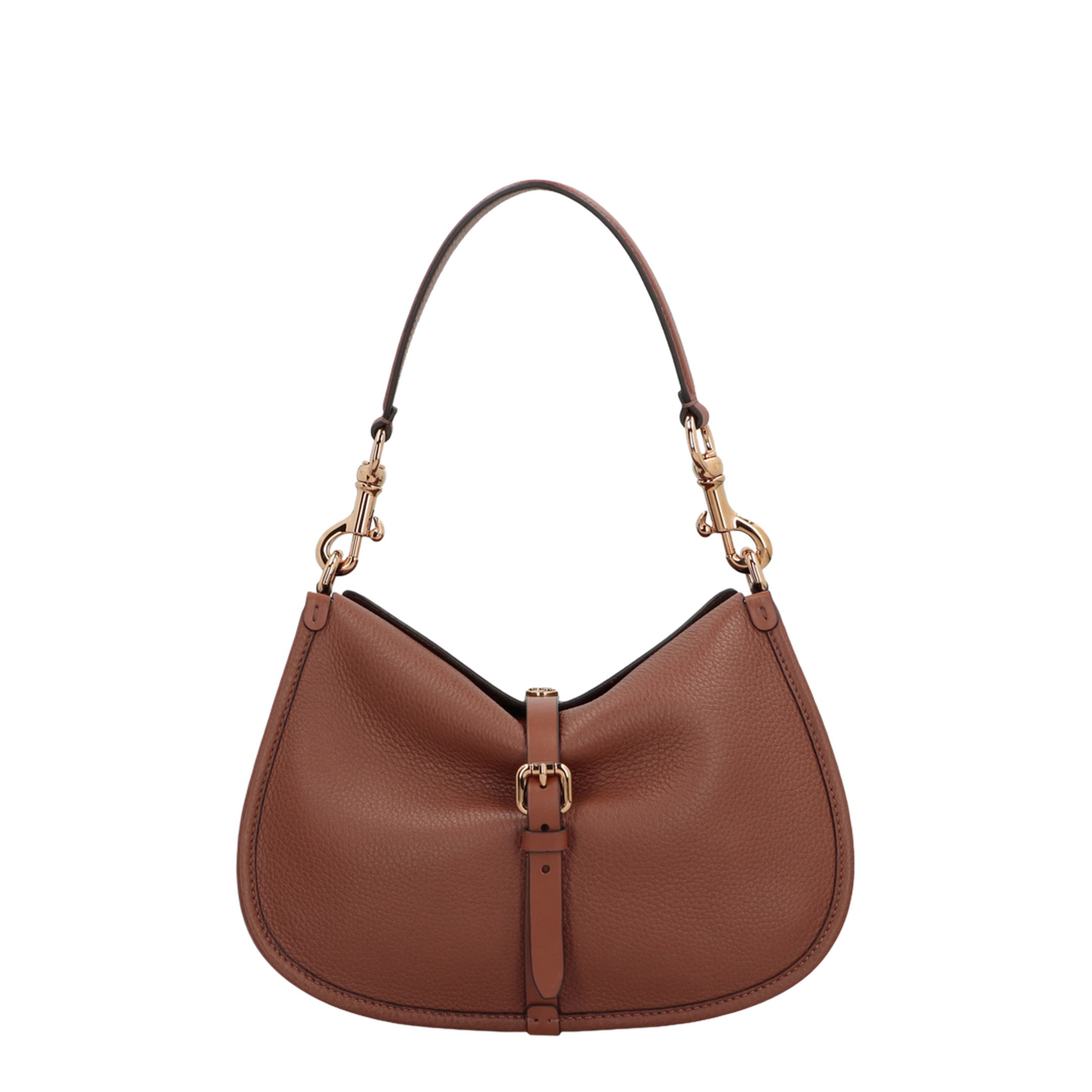Pony Medium Leather Shoulder Bag - Light Brown - Image 1