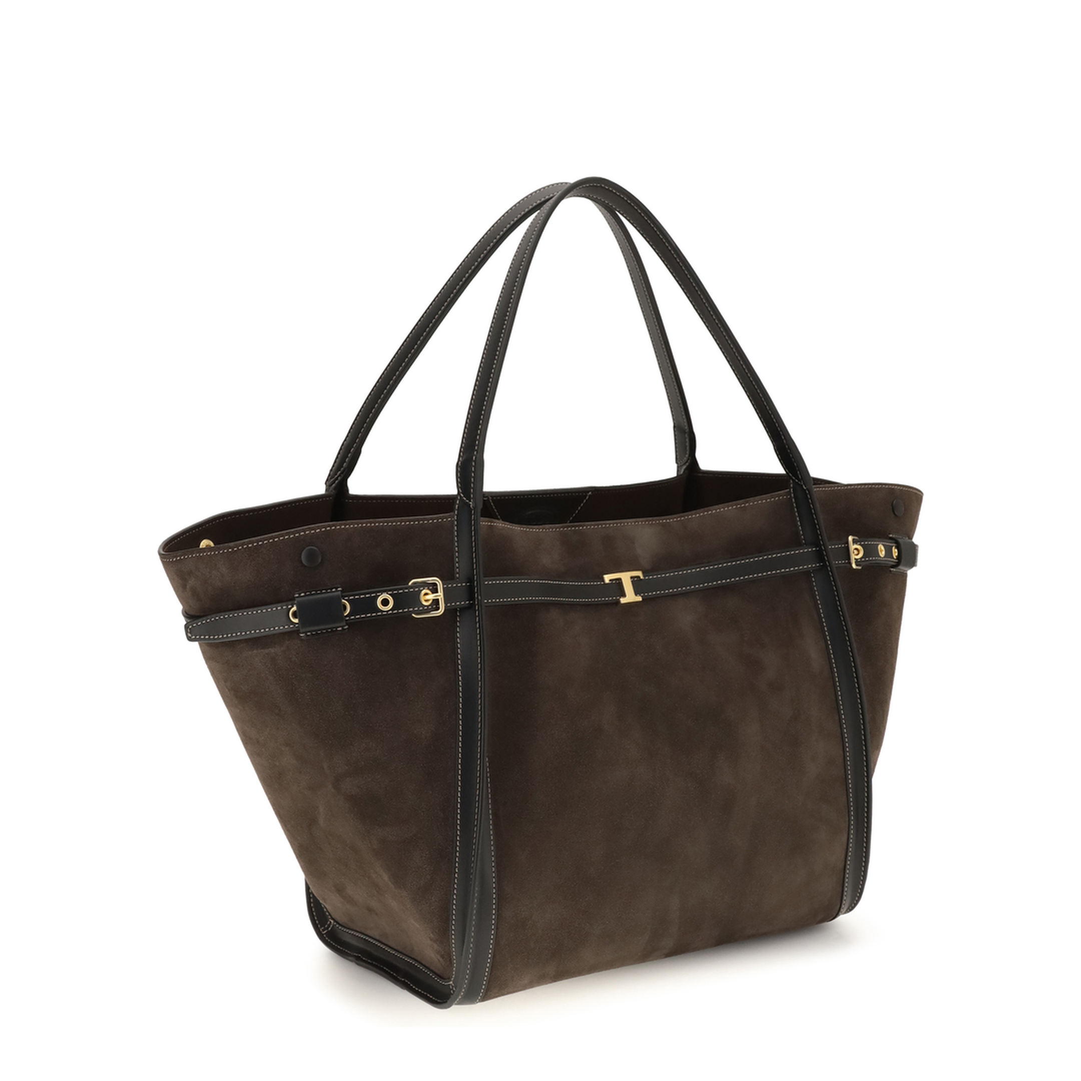 T Timeless Medium Calfskin Tote - Brown - Image 2