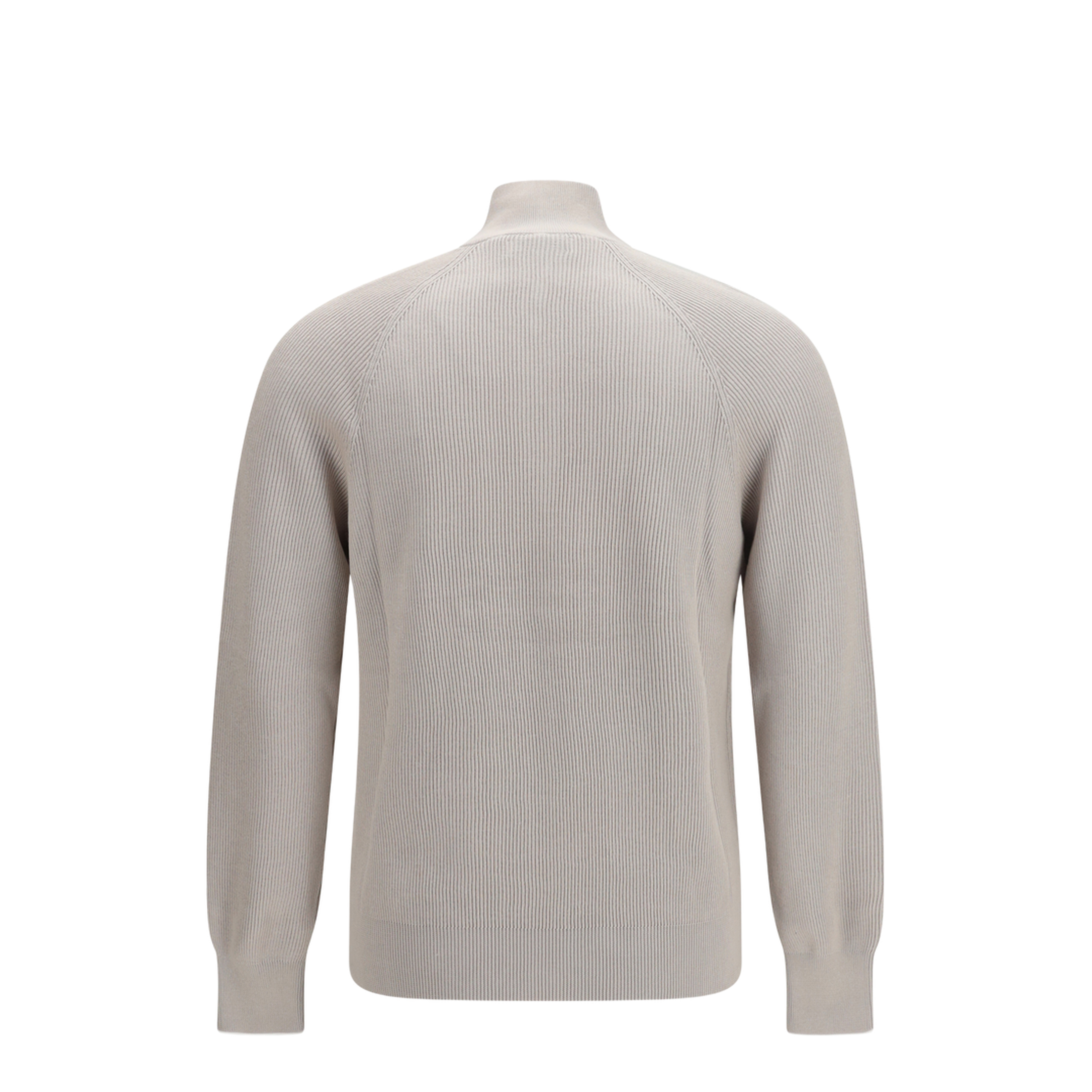 Cotton Sweater with a High Neckline - Image 2
