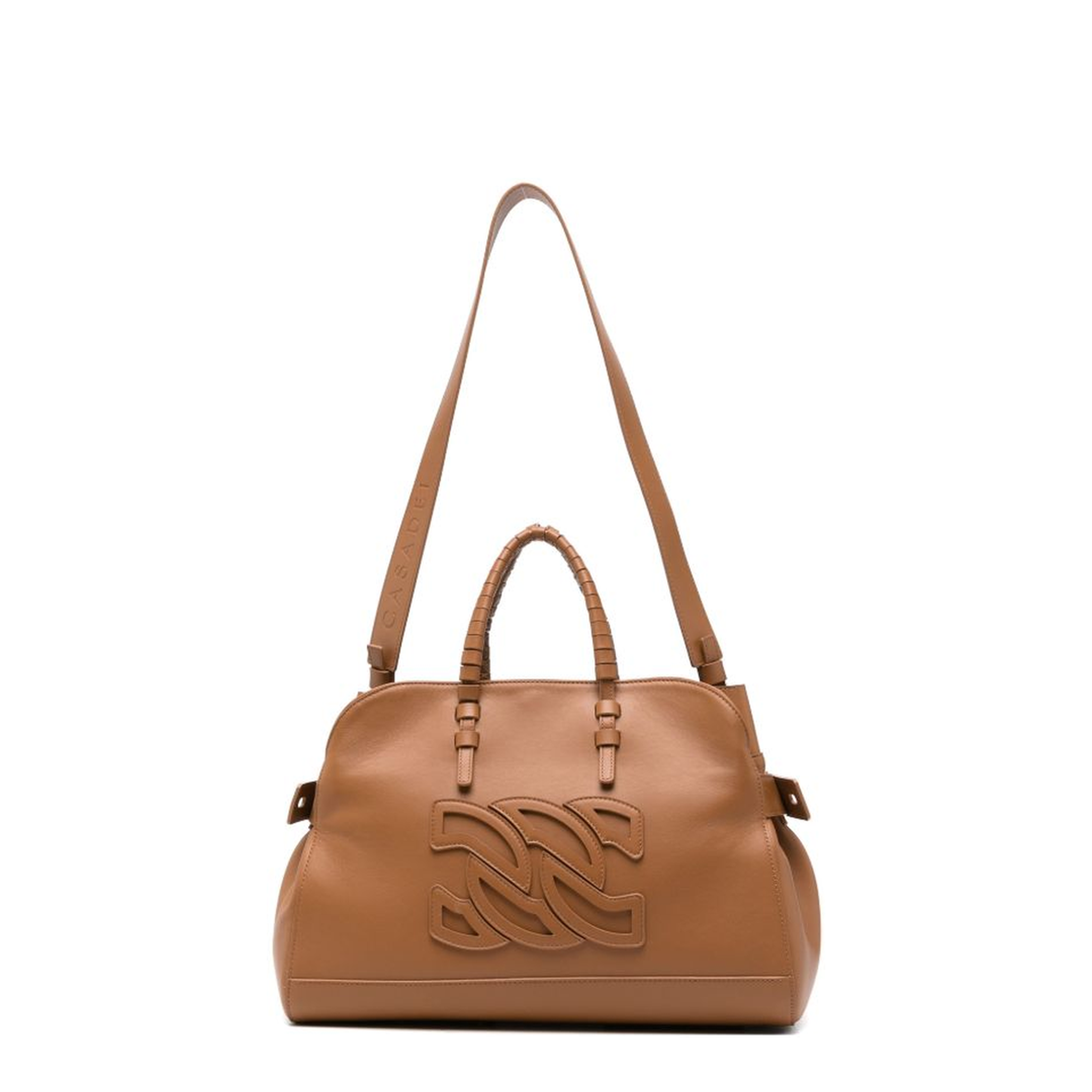 Park Avenue Calf Leather Tote - Brown - Image 1